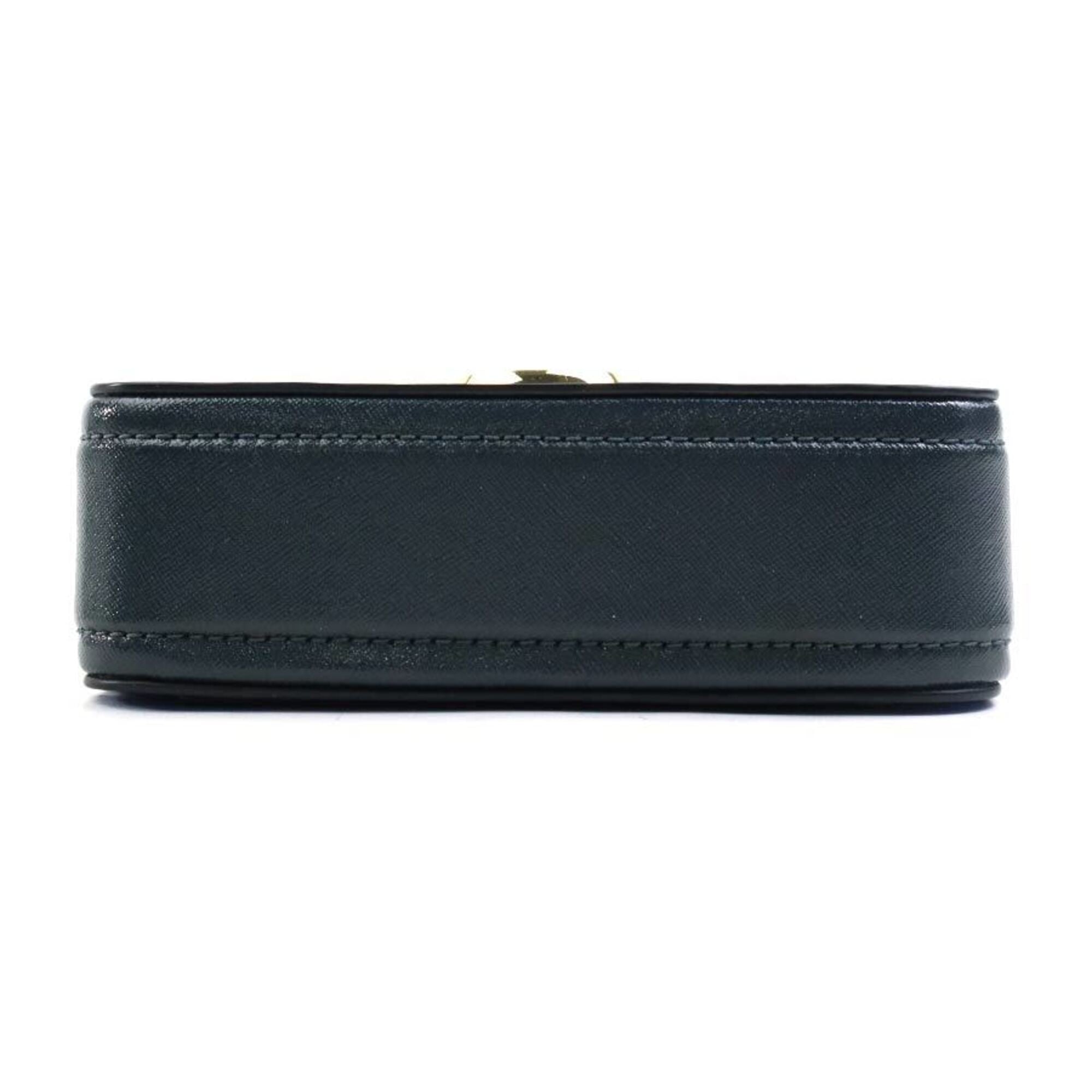 Marc Jacobs Blue Gray Leather Shoulder Bag (Pre-Owned)