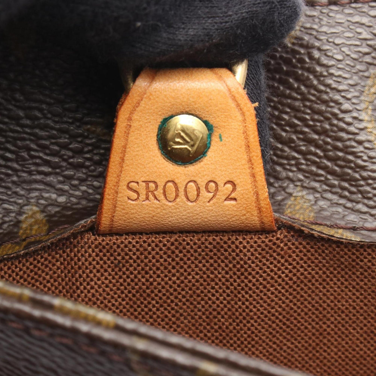 Louis Vuitton Brown Monogram Coated Canvas Leather Handbag Tote Bag (Pre-Owned)