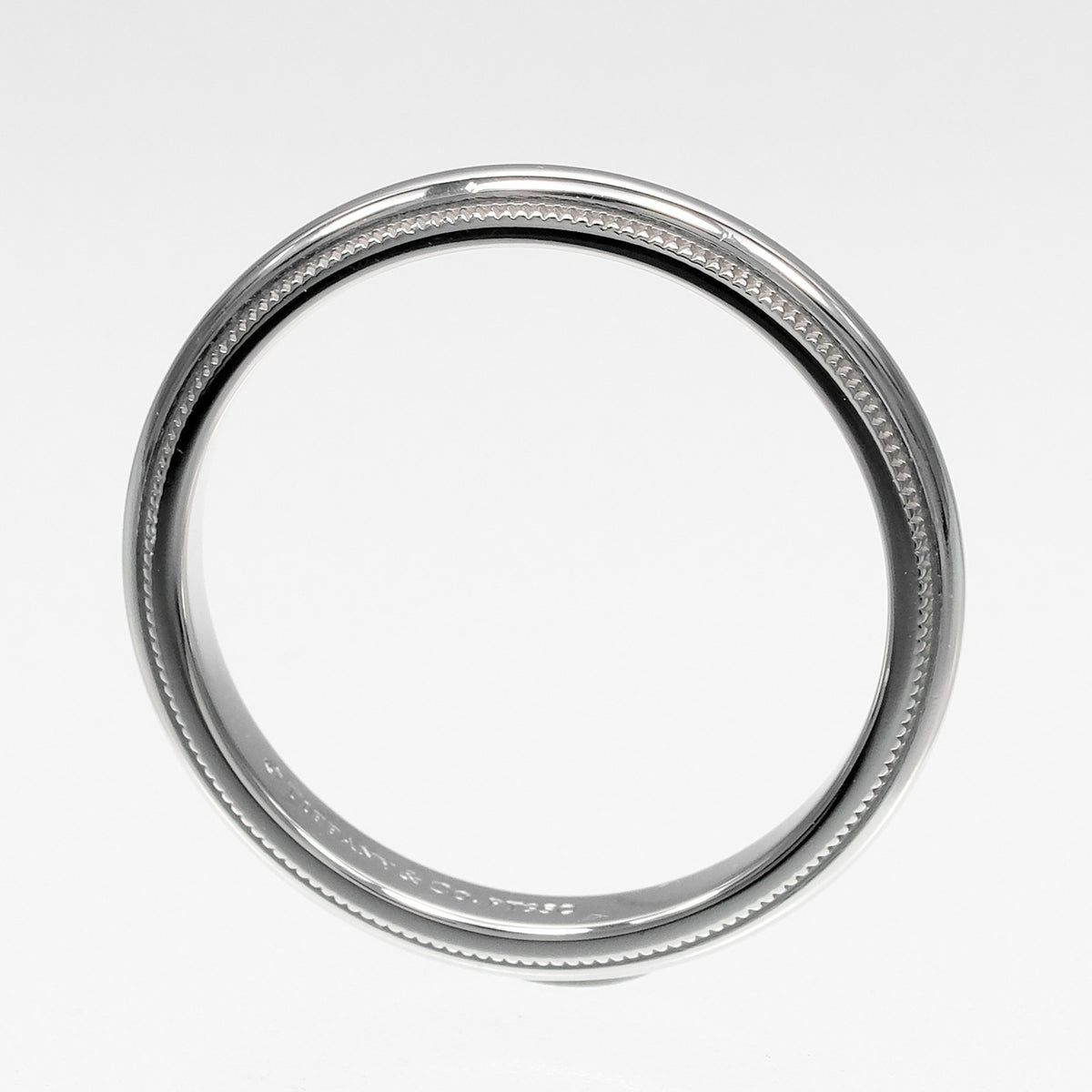 Tiffany Silver Platinum 950 Band Ring (Pre-Owned)