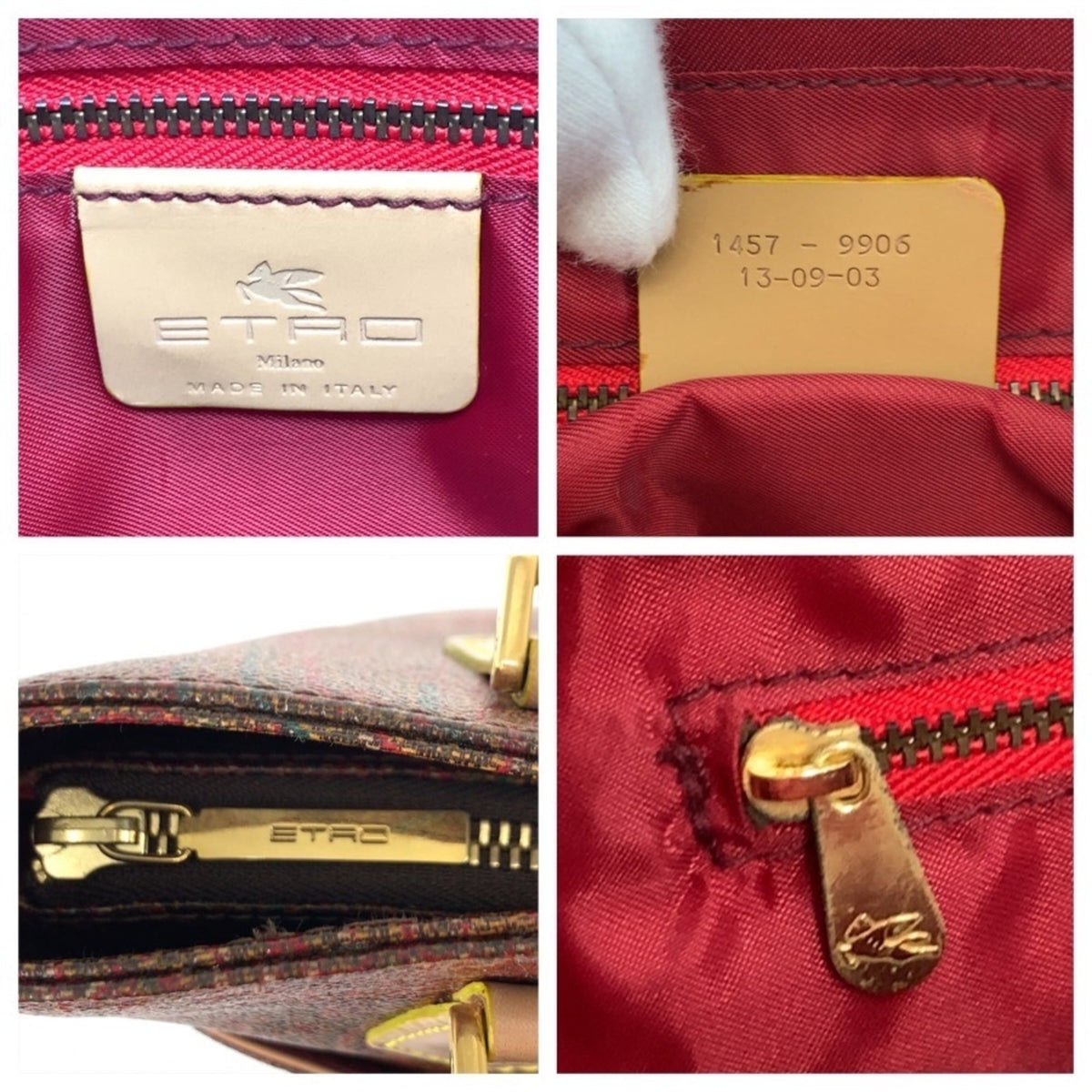 Etro Brown Pvc Handbag Tote Bag (Pre-Owned)