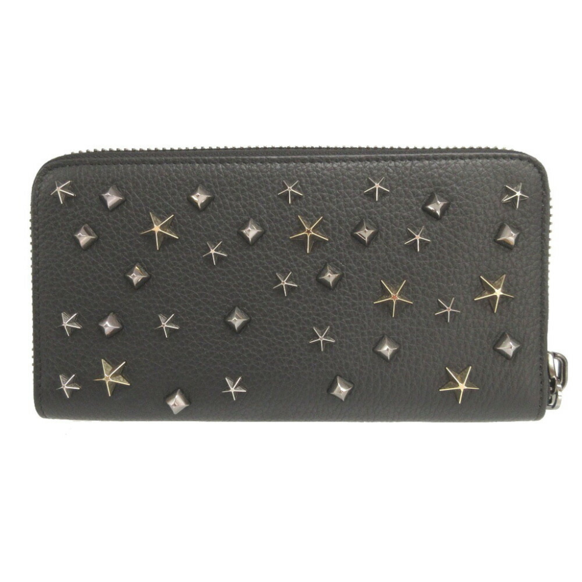 Christian Louboutin Black Leather Long Wallet (Bi-Fold) (Pre-Owned)
