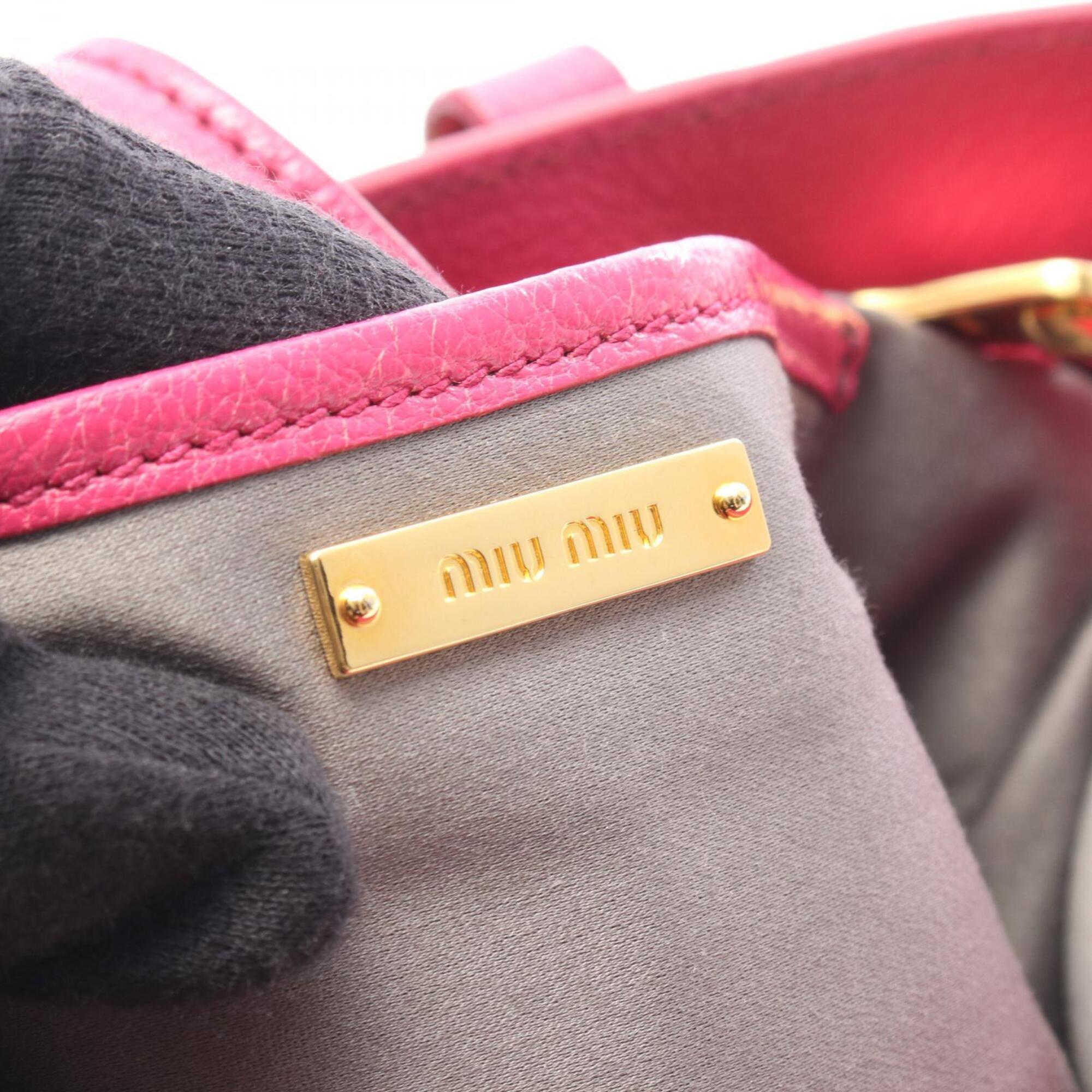 Miu Miu Pink Leather Handbag (Pre-Owned)
