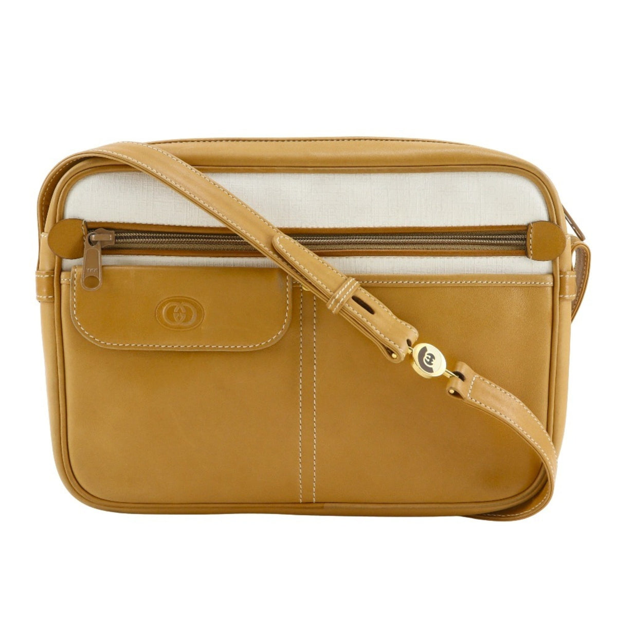Gucci Beige Leather Shoulder Bag (Pre-Owned)