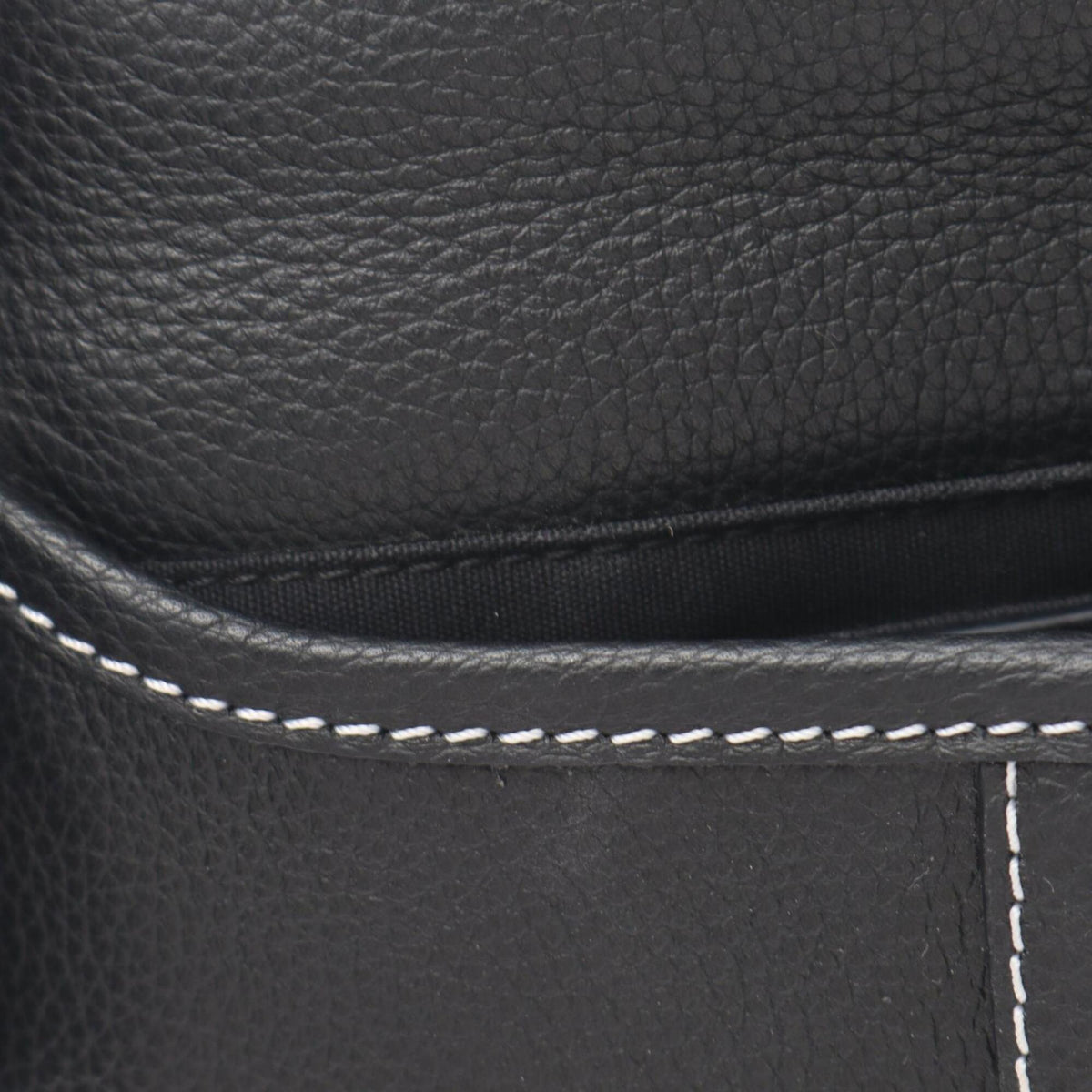 Christian Dior Black Leather Handbag Saddle Bag Shoulder Bag (Pre-Owned)