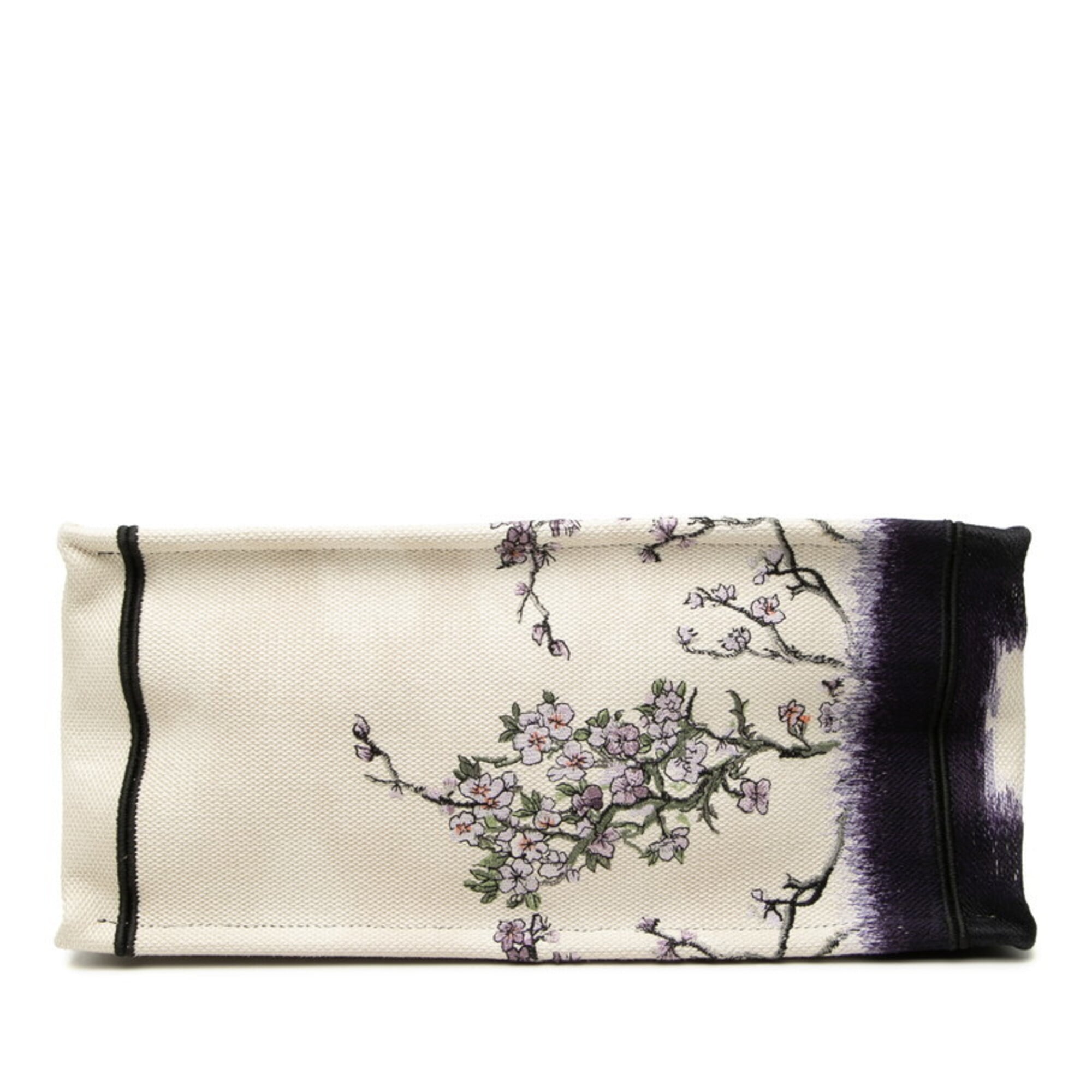 Christian Dior Ivory Multi-Color Canvas Handbag Tote Bag (Pre-Owned)