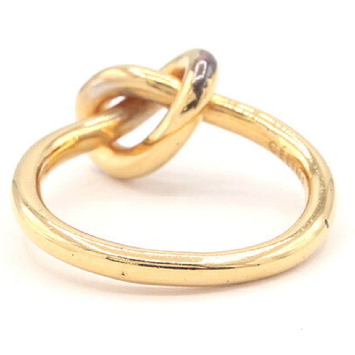 Celine Gold Metal Band Ring (Pre-Owned)