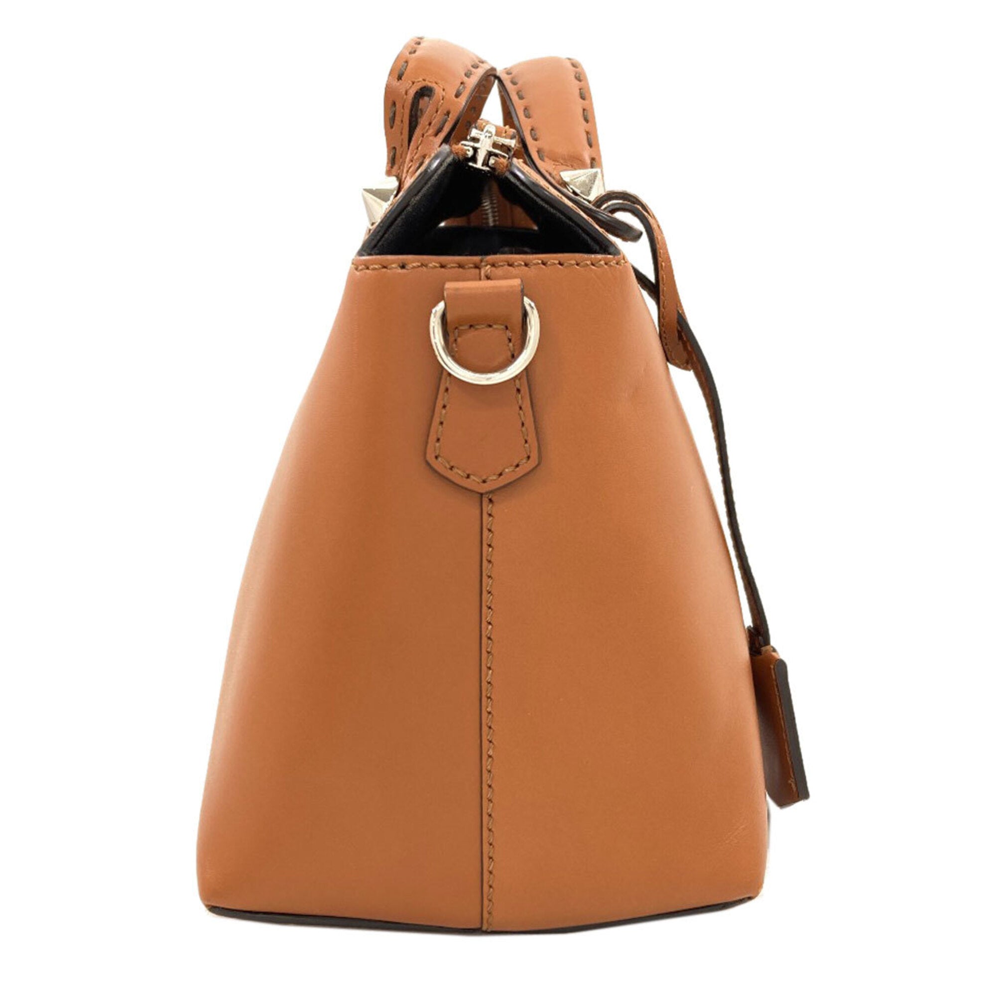 Fendi Brown Leather Handbag (Pre-Owned)