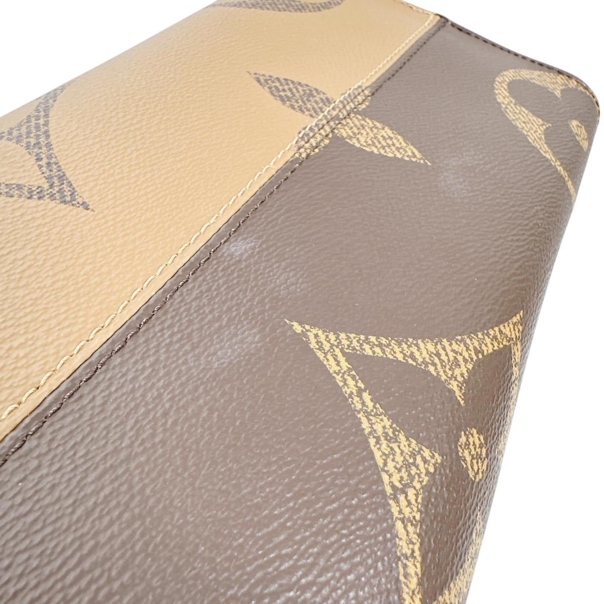Louis Vuitton Brown Monogram Canvas Handbag Tote Bag (Pre-Owned)