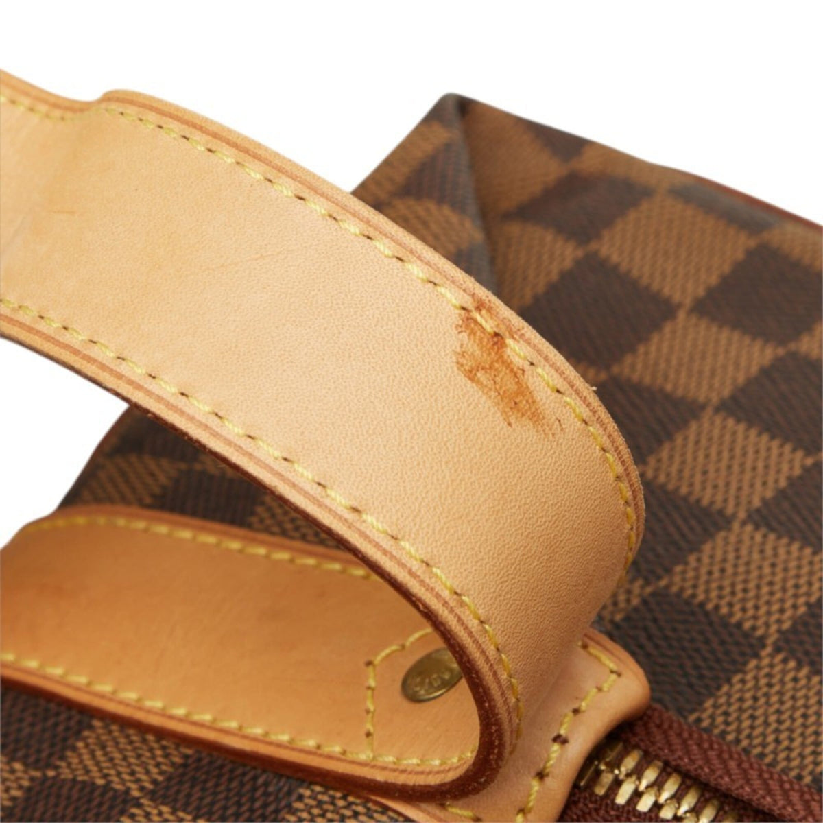 Louis Vuitton Damier Brown Pvc Leather Boston Bag (Pre-Owned)