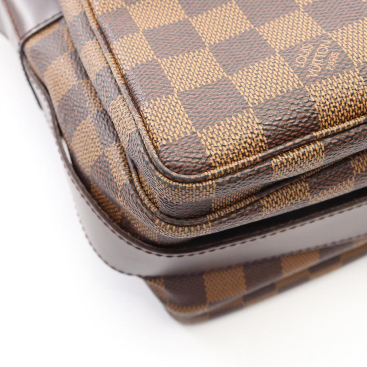 Louis Vuitton Brown Damier Canvas Coated Canvas Leather Shoulder Bag (Pre-Owned)