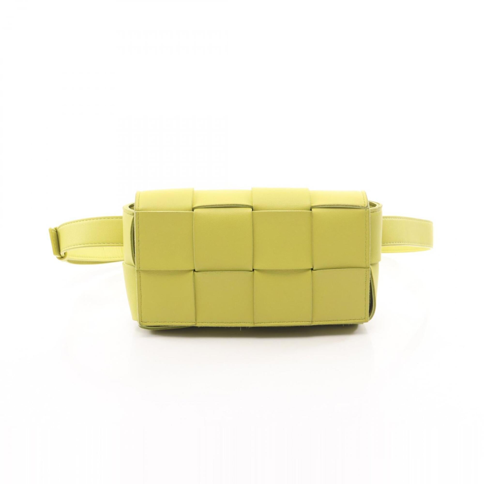 Bottega Veneta Green Leather Fanny Pack (Pre-Owned)