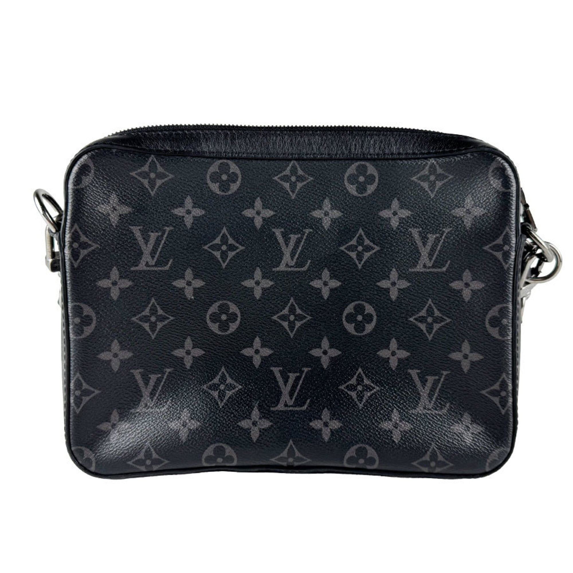 Louis Vuitton Black Gray Monogram Eclipse Pvc Shoulder Bag (Pre-Owned)