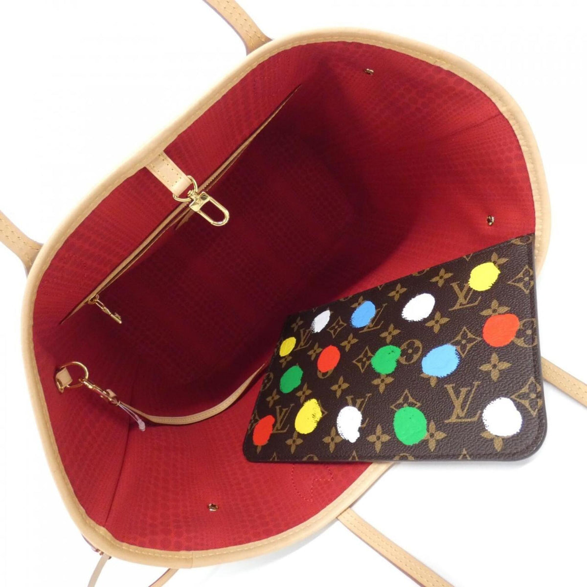 Louis Vuitton Brown Multi-Color Coated Canvas Handbag (Pre-Owned)