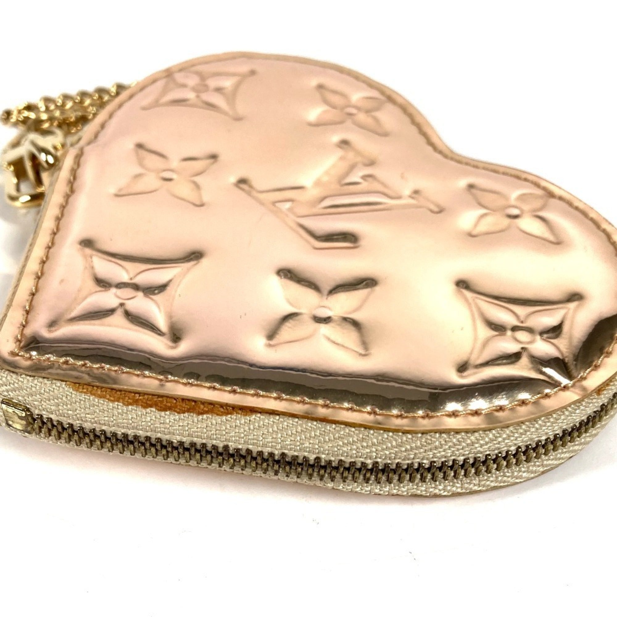 Louis Vuitton Monogram Miroir Gold Leather Coin Purse/Coin Case (Pre-Owned)