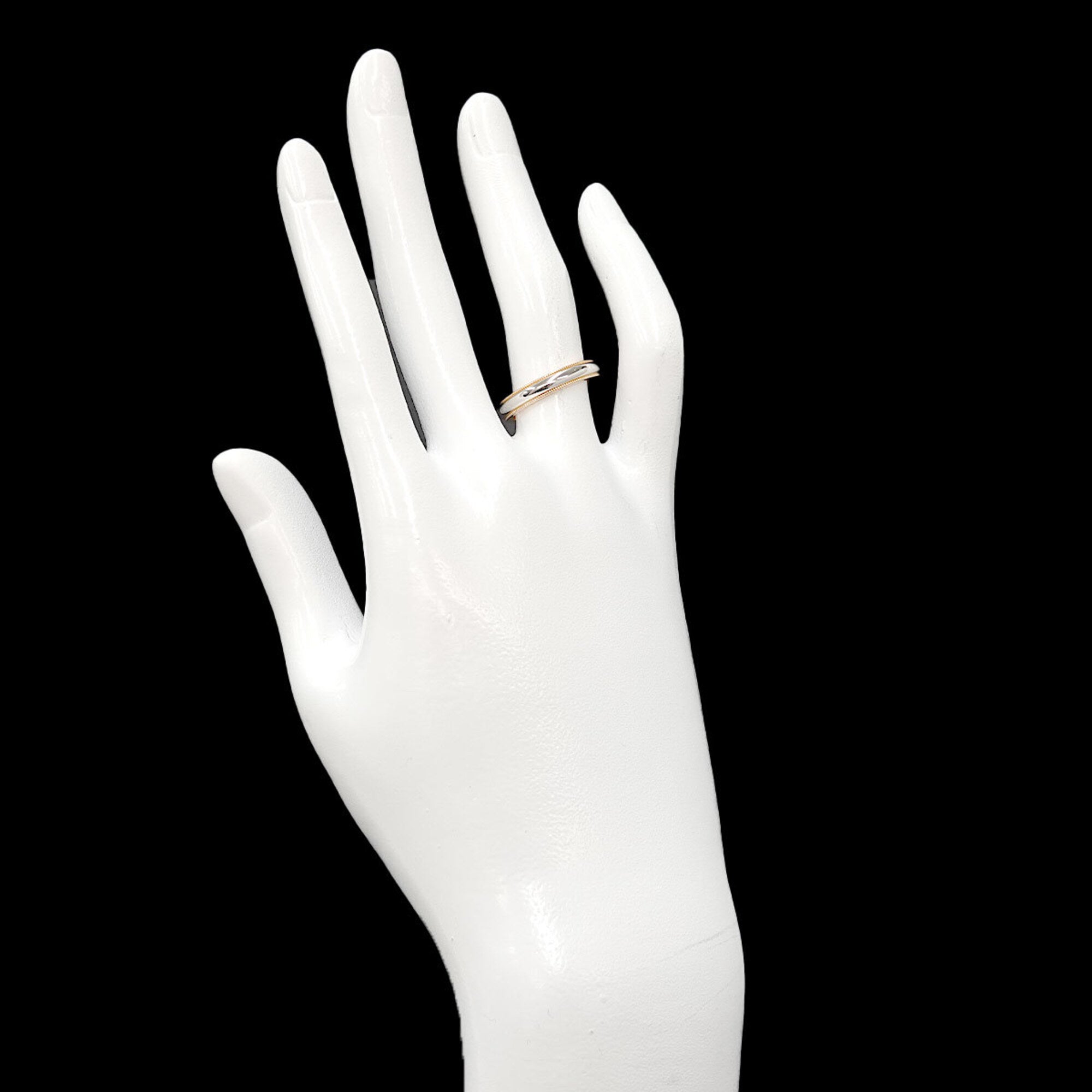 Tiffany Pink Gold (18K) Platinum 950 Band Ring (Pre-Owned)