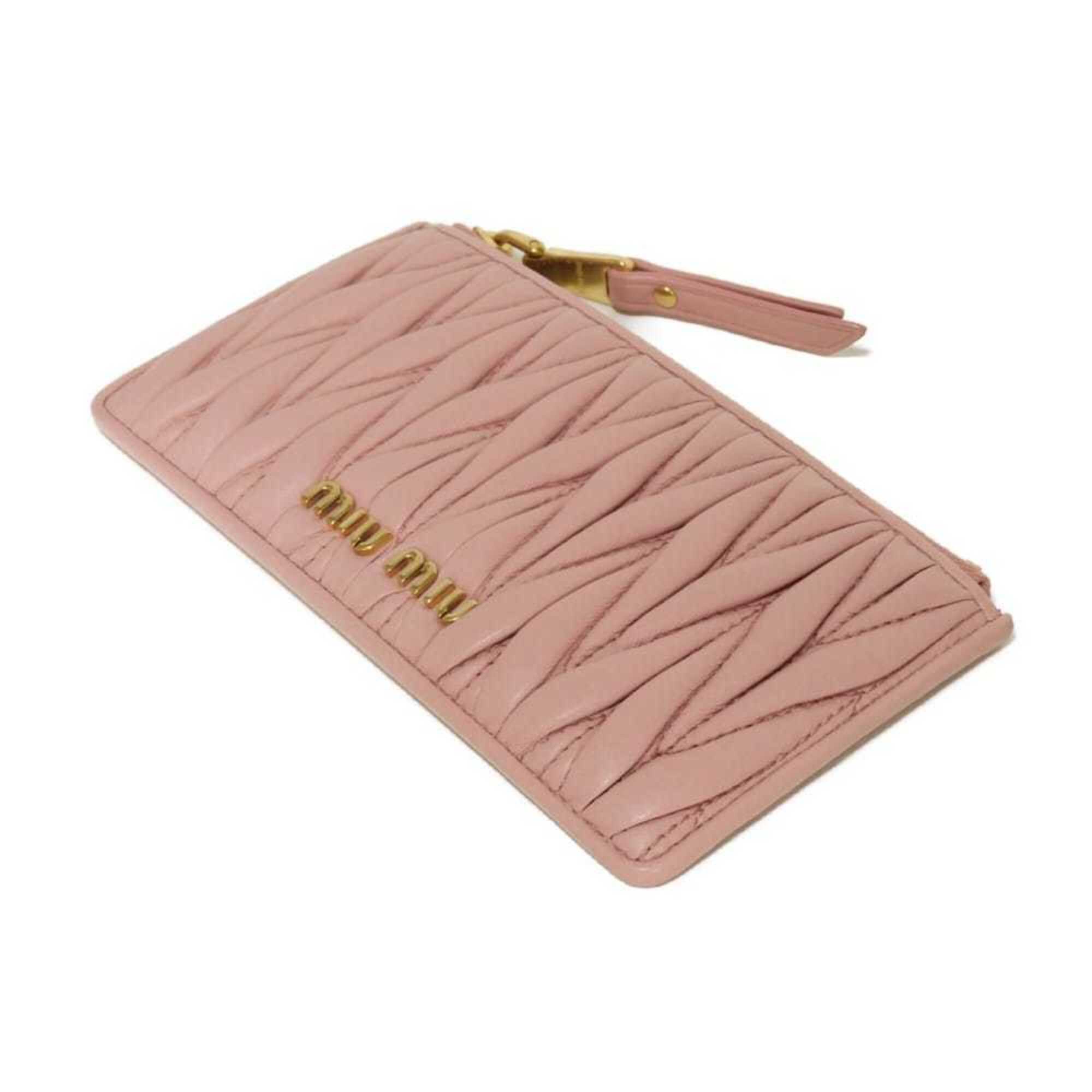 Miu Miu Pink Leather Coin Purse/Coin Case (Pre-Owned)
