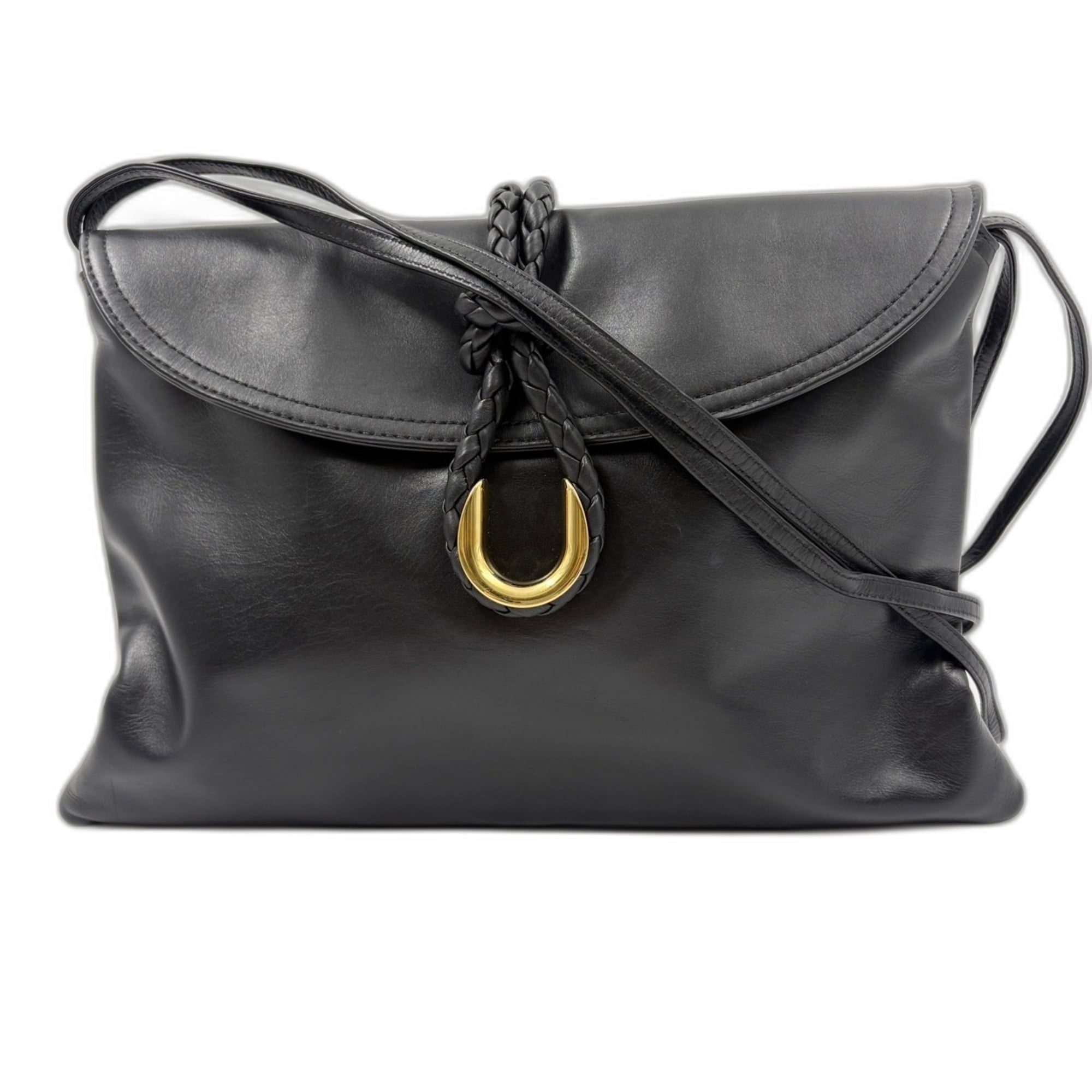 Bottega Veneta Black Shoulder Bag (Pre-Owned)