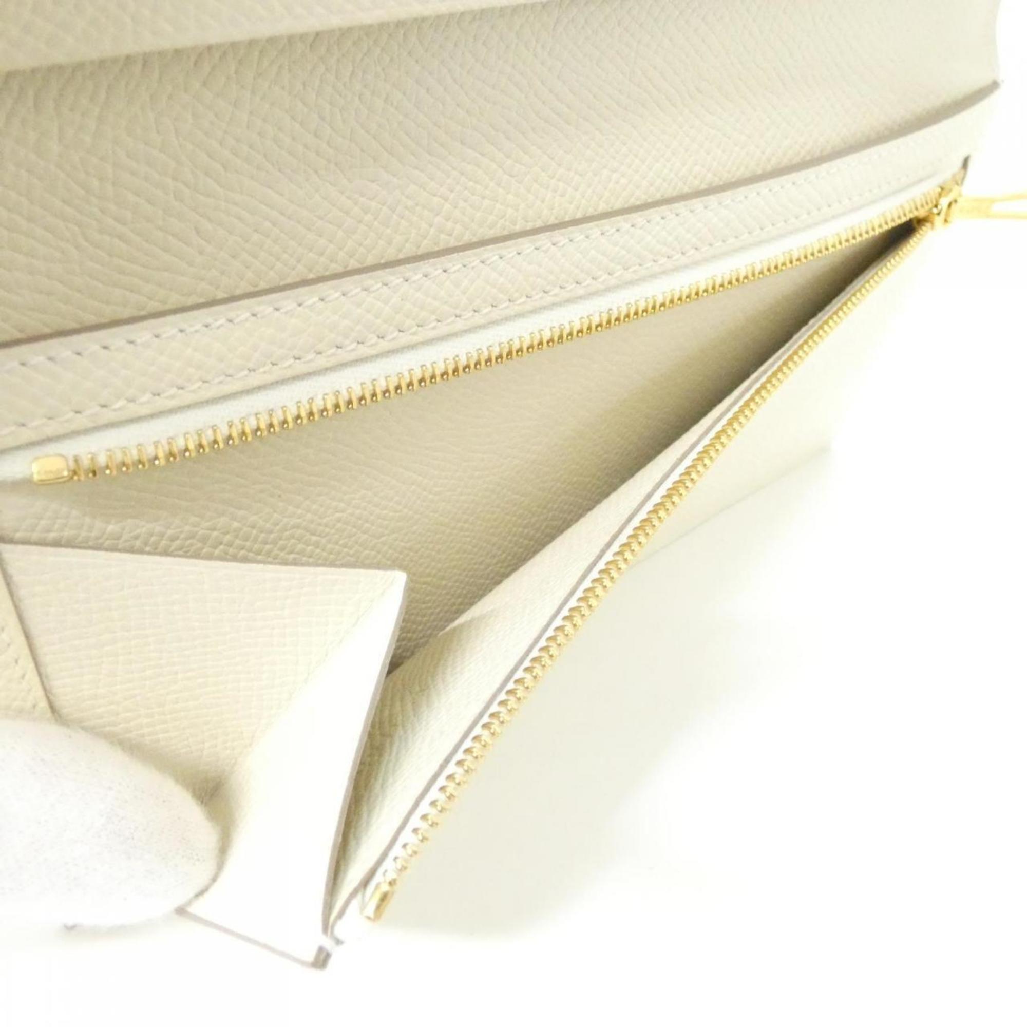 Hermes White Epsom Leather Wallet (Bi-Fold) (Pre-Owned)