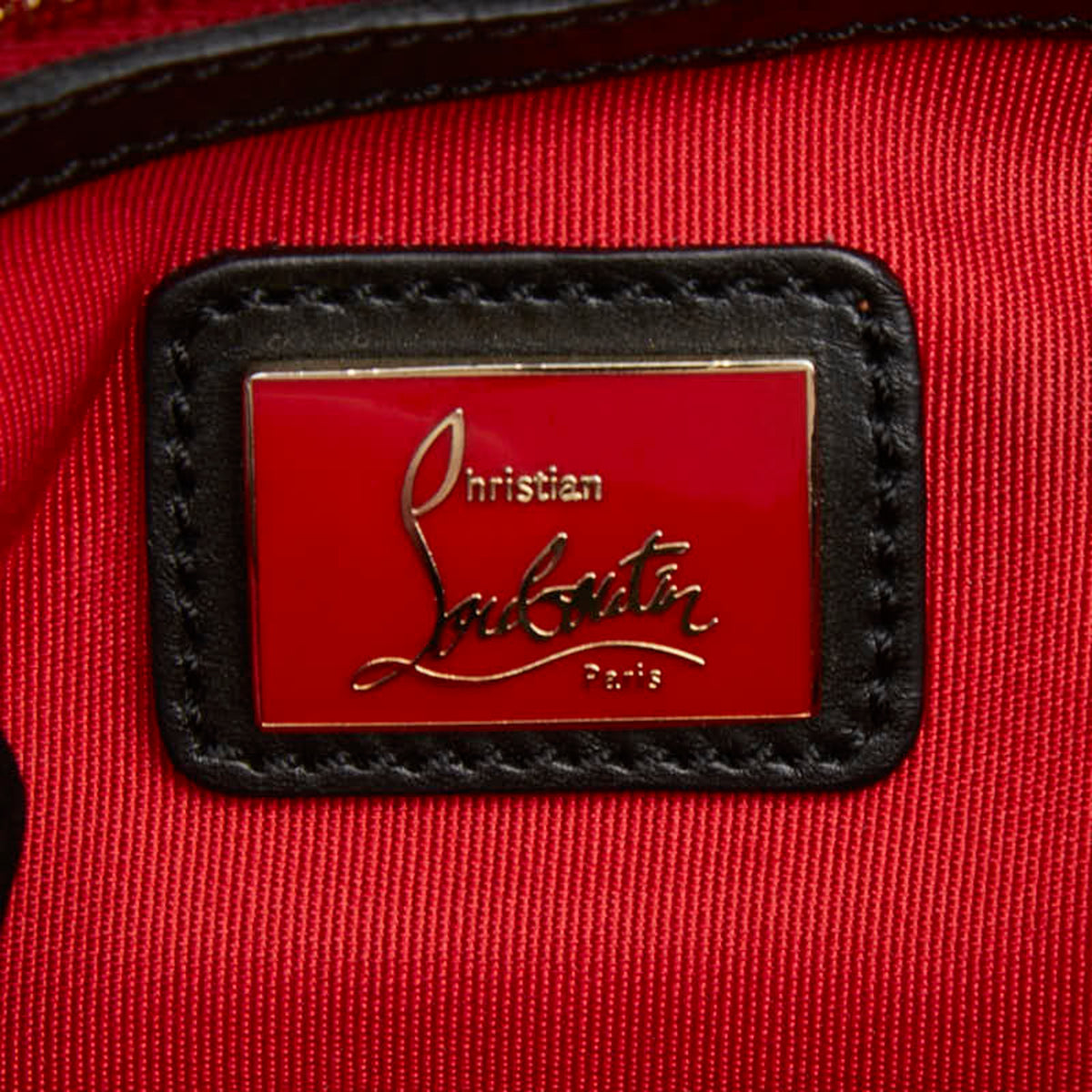 Christian Louboutin Black Leather Shoulder Bag (Pre-Owned)