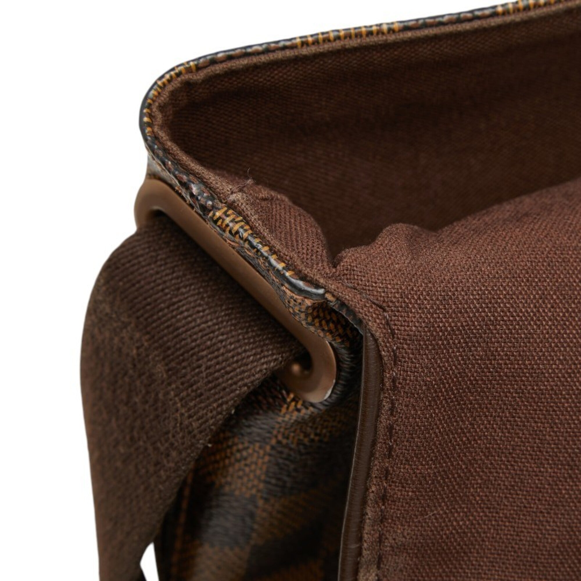 Louis Vuitton Brown Pvc Leather Messenger Bag Shoulder Bag (Pre-Owned)