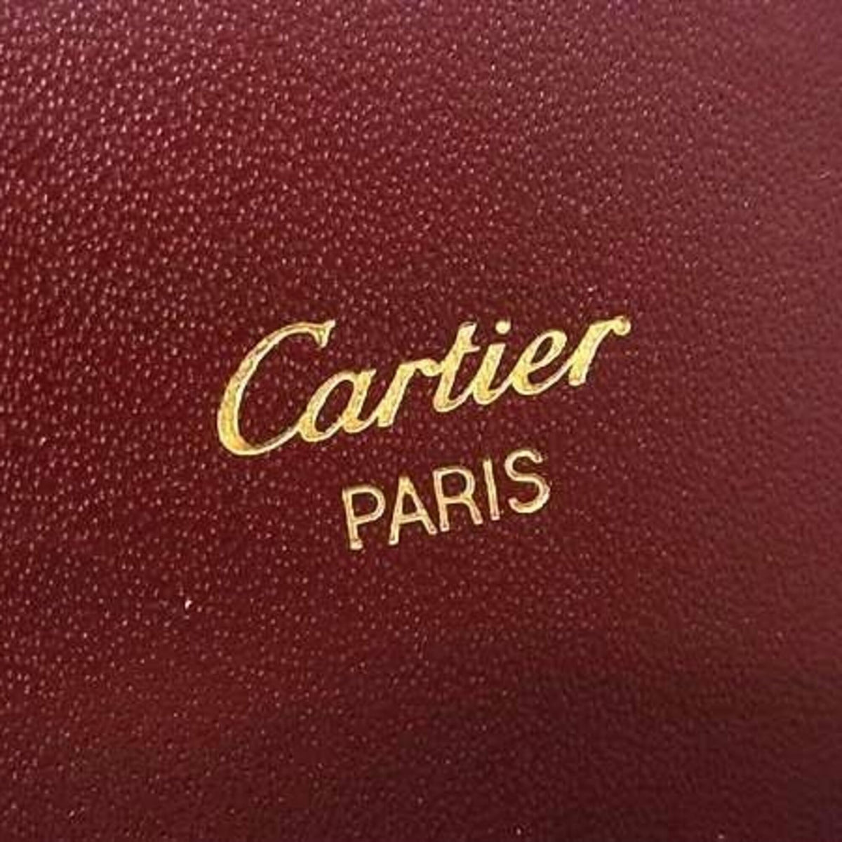 Cartier Must Bordeaux Leather Long Wallet (Bi-Fold) (Pre-Owned)
