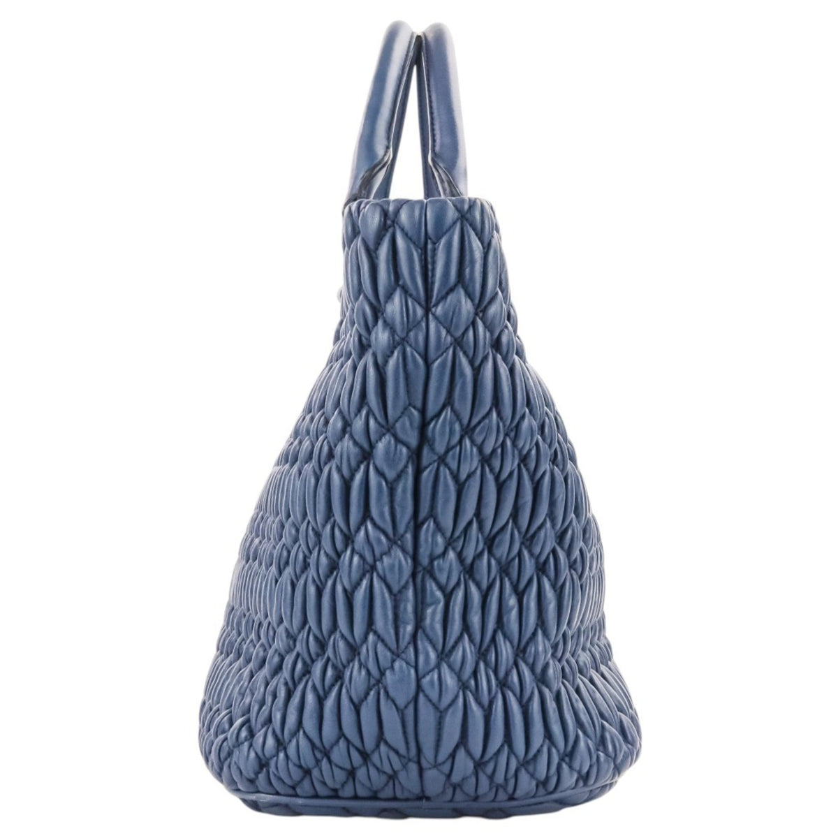 Miu Miu Blue Leather Handbag Shoulder Bag (Pre-Owned)
