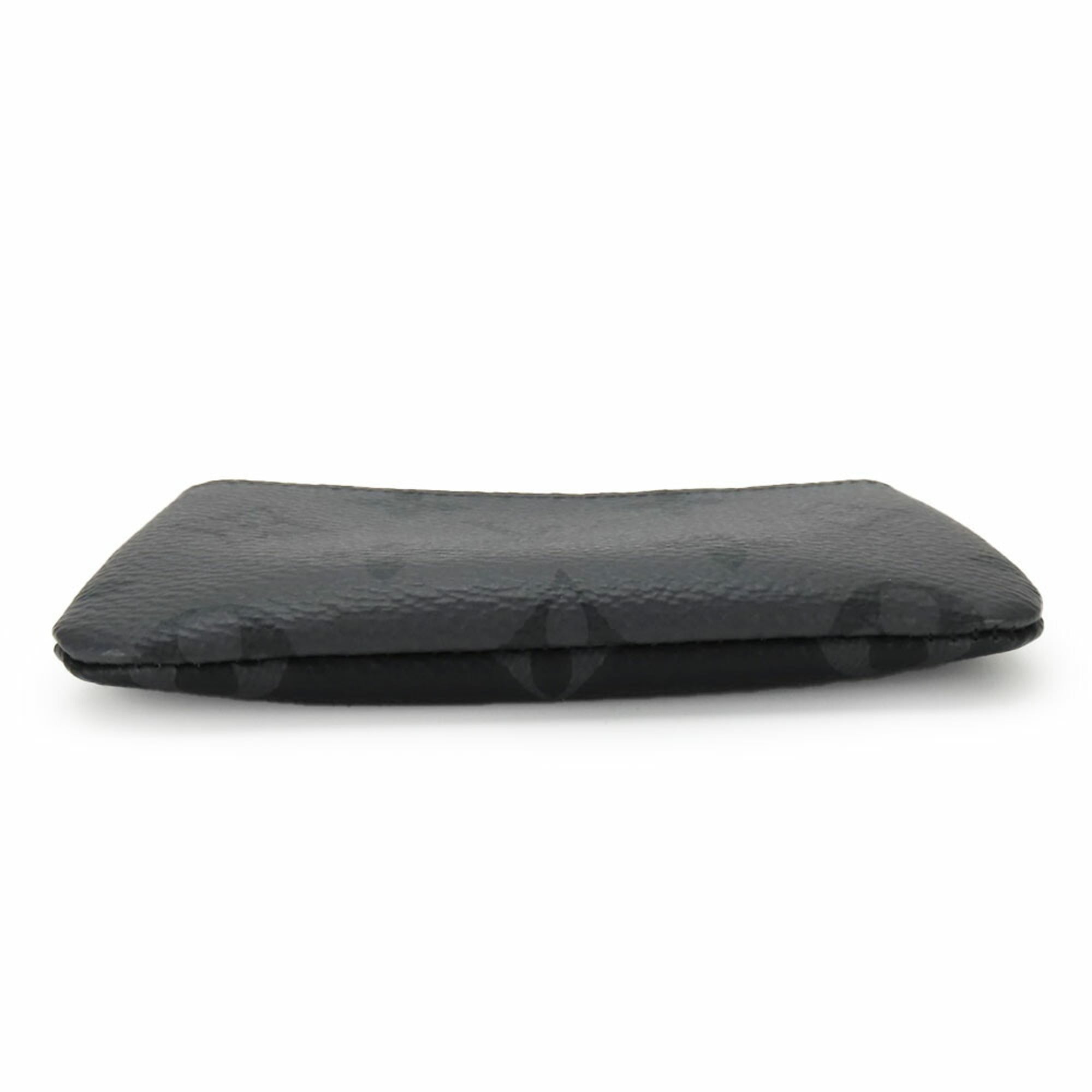 Louis Vuitton Monogram Eclipse Black Gray Monogram Eclipse Coin Purse/Coin Case (Pre-Owned)