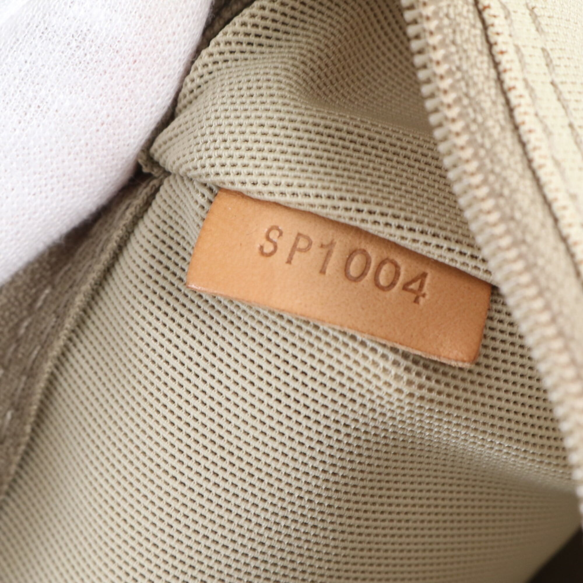 Louis Vuitton Beige Brown Damier Canvas Leather Canvas Handbag (Pre-Owned)