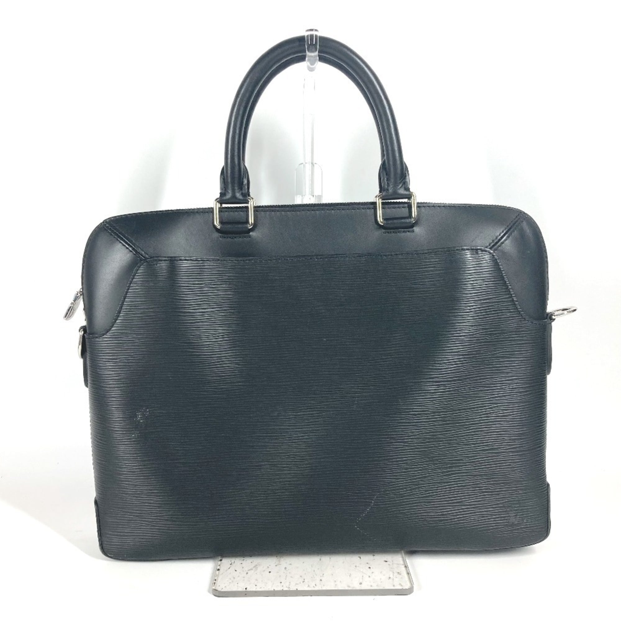 Louis Vuitton Black Noir Epi Leather Briefcase Tote Bag (Pre-Owned)