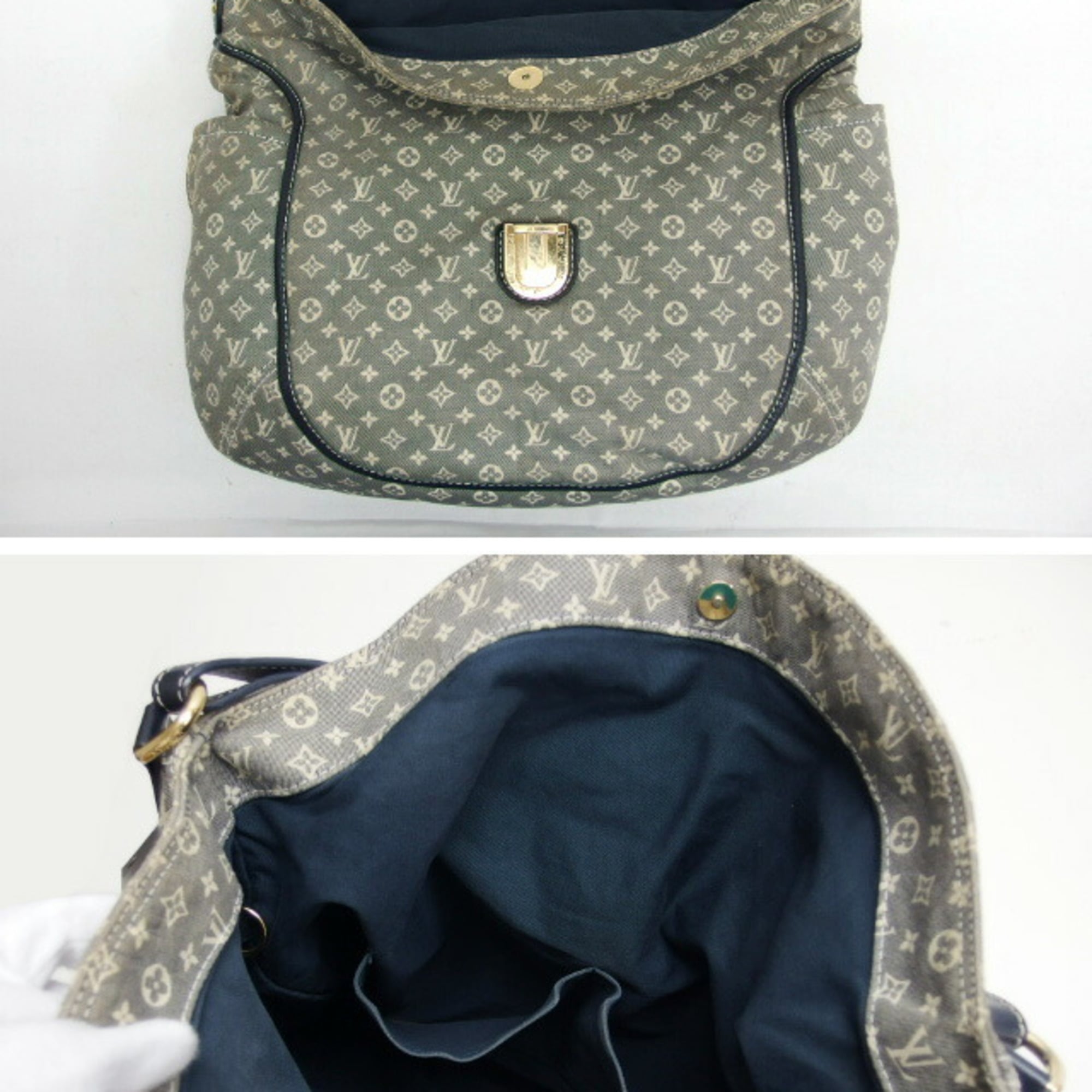 Louis Vuitton Monogram Idylle Gray Navy White Monogram Idylle Handbag Shoulder Bag (Pre-Owned)