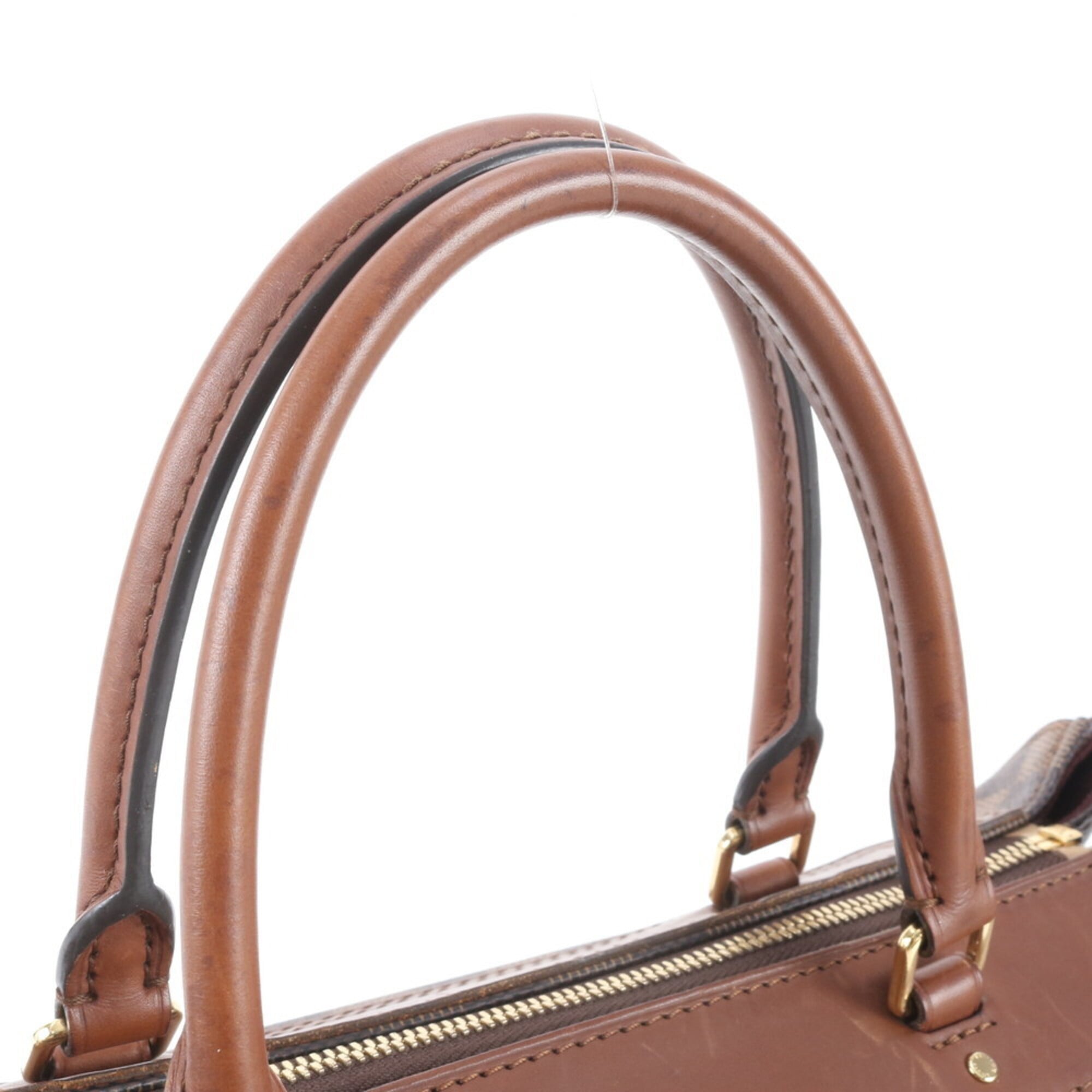 Louis Vuitton Ebene Leather Coated Canvas Handbag Shoulder Bag Tote Bag (Pre-Owned)