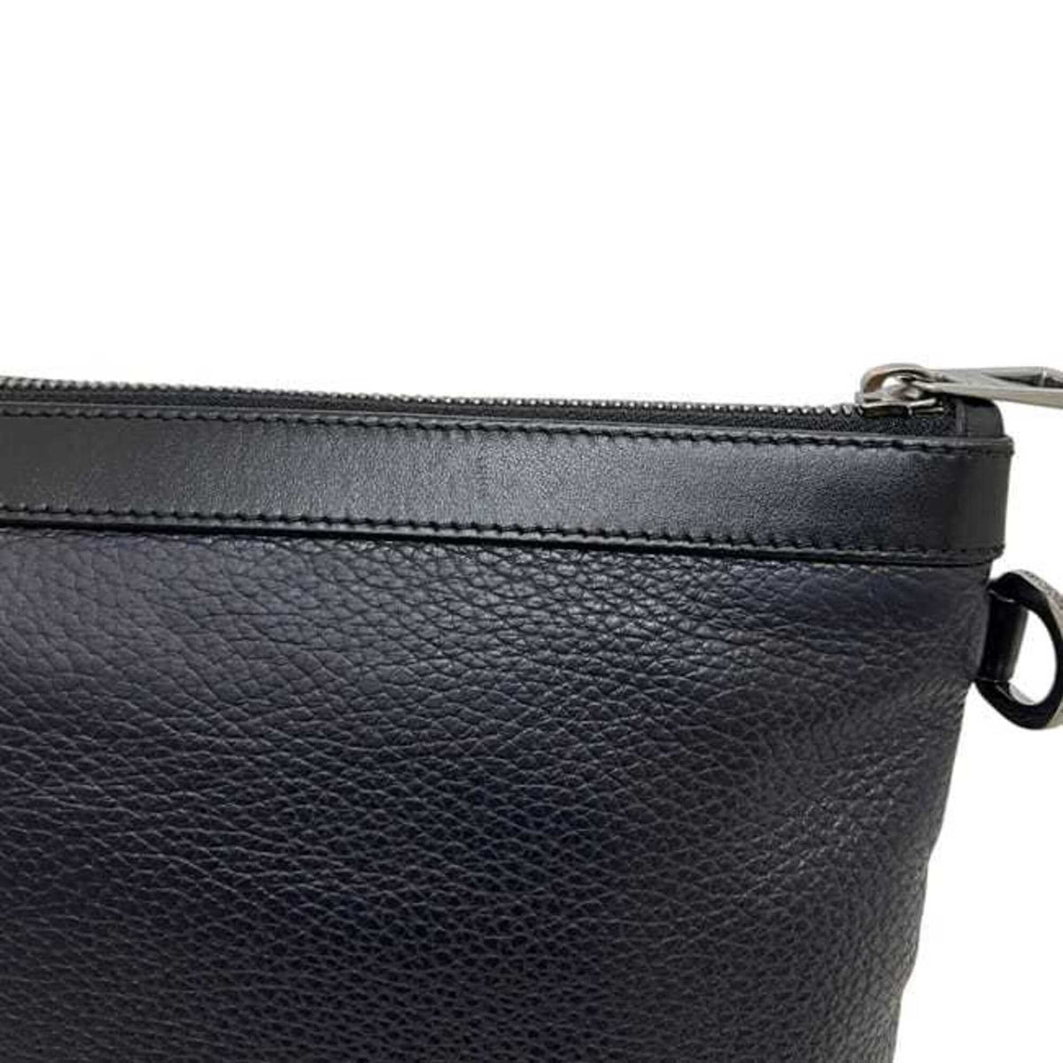 Jimmy Choo Black Leather Clutch Bag (Pre-Owned)