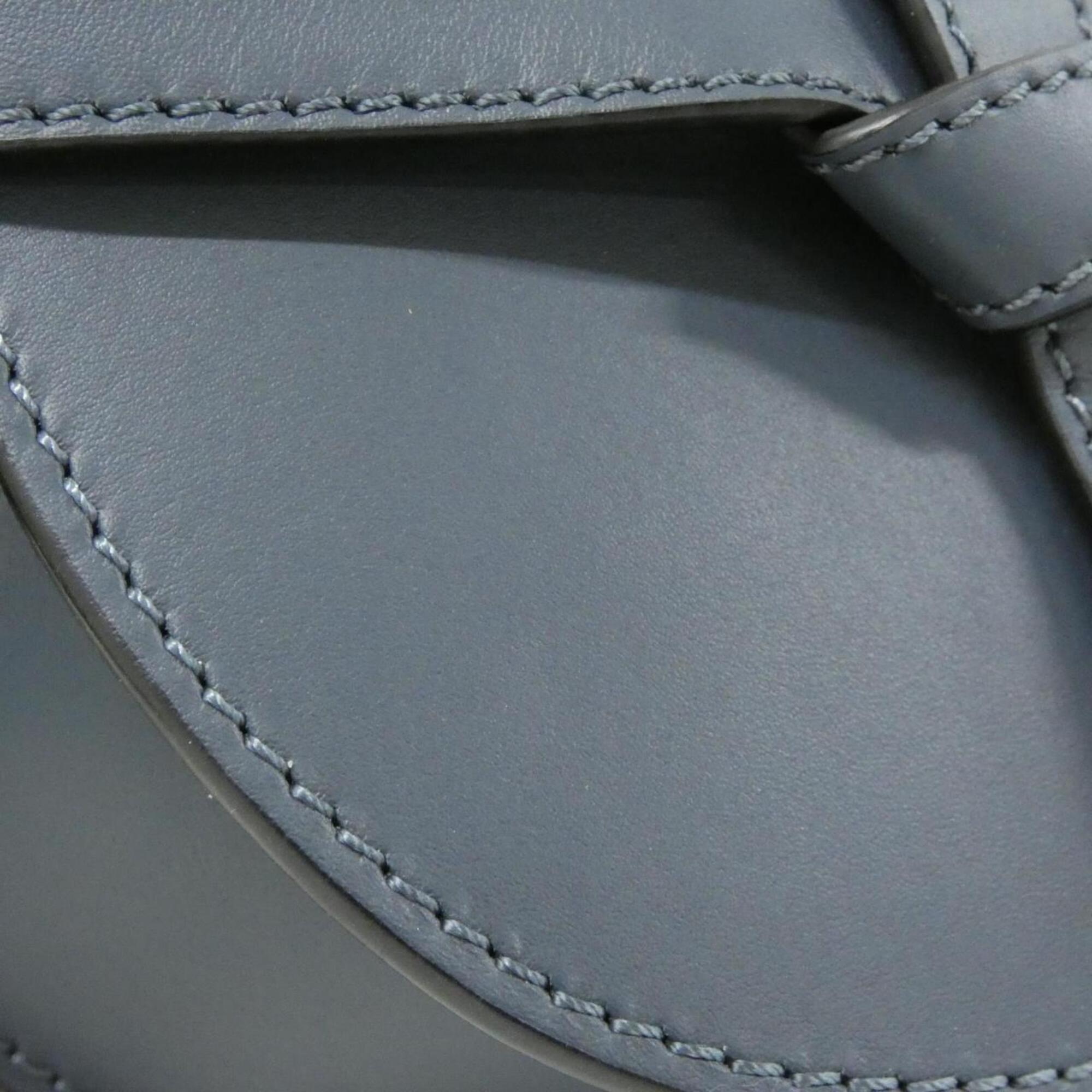 Loewe Blue Leather Shoulder Bag (Pre-Owned)
