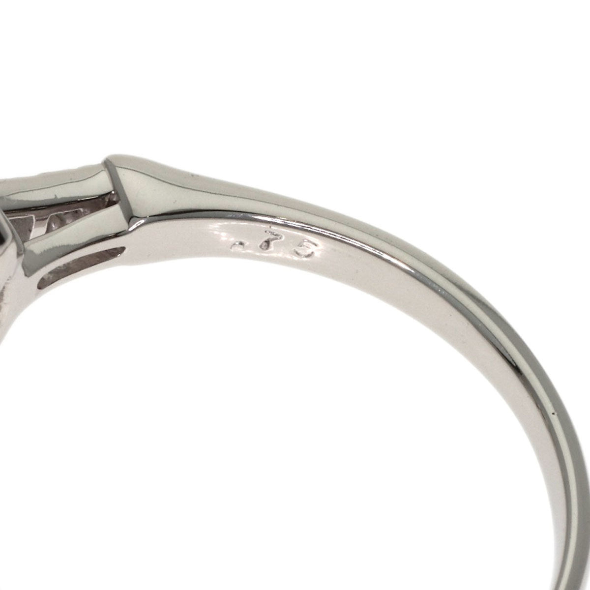 Harry Winston Silver Platinum 950 Anniversary Ring (Pre-Owned)