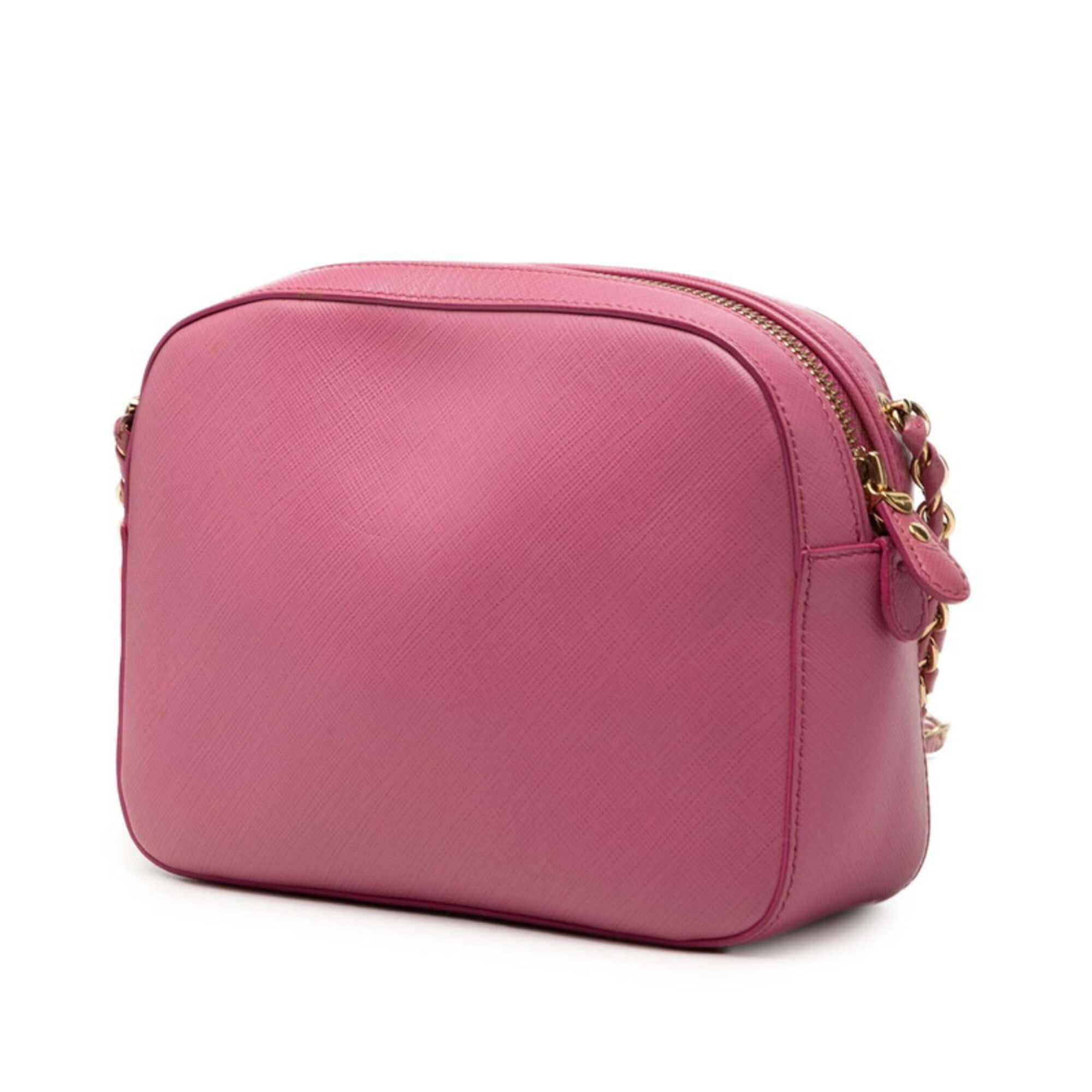 Salvatore Ferragamo Pink Leather Shoulder Bag (Pre-Owned)