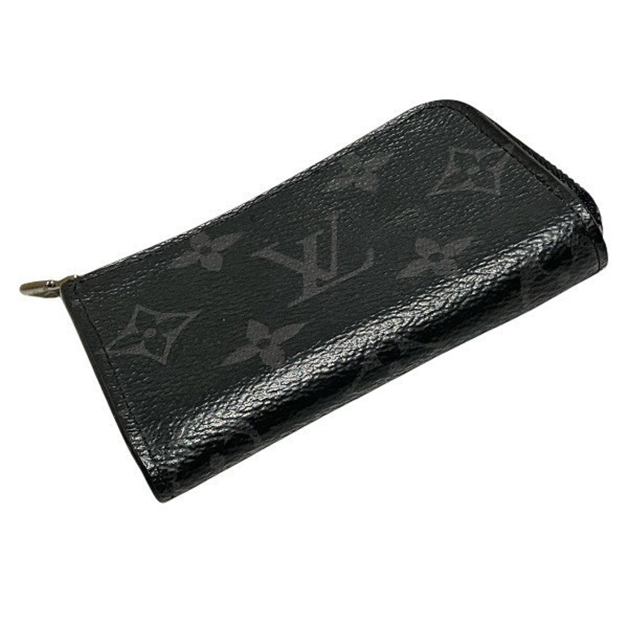 Louis Vuitton Black Monogram Canvas Pvc Coated Canvas Coin Purse/Coin Case (Pre-Owned)