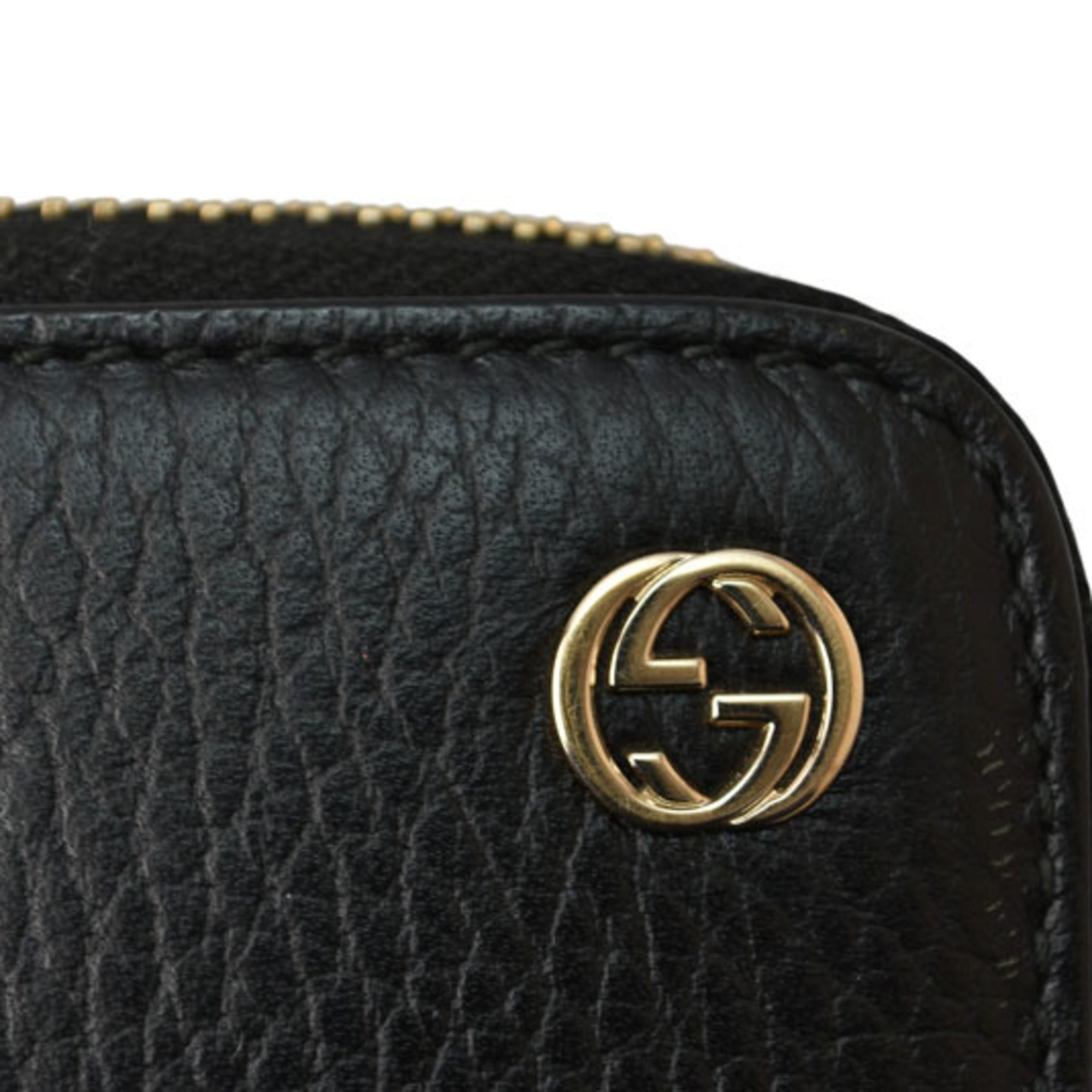 Gucci Black Leather Long Wallet (Bi-Fold) (Pre-Owned)