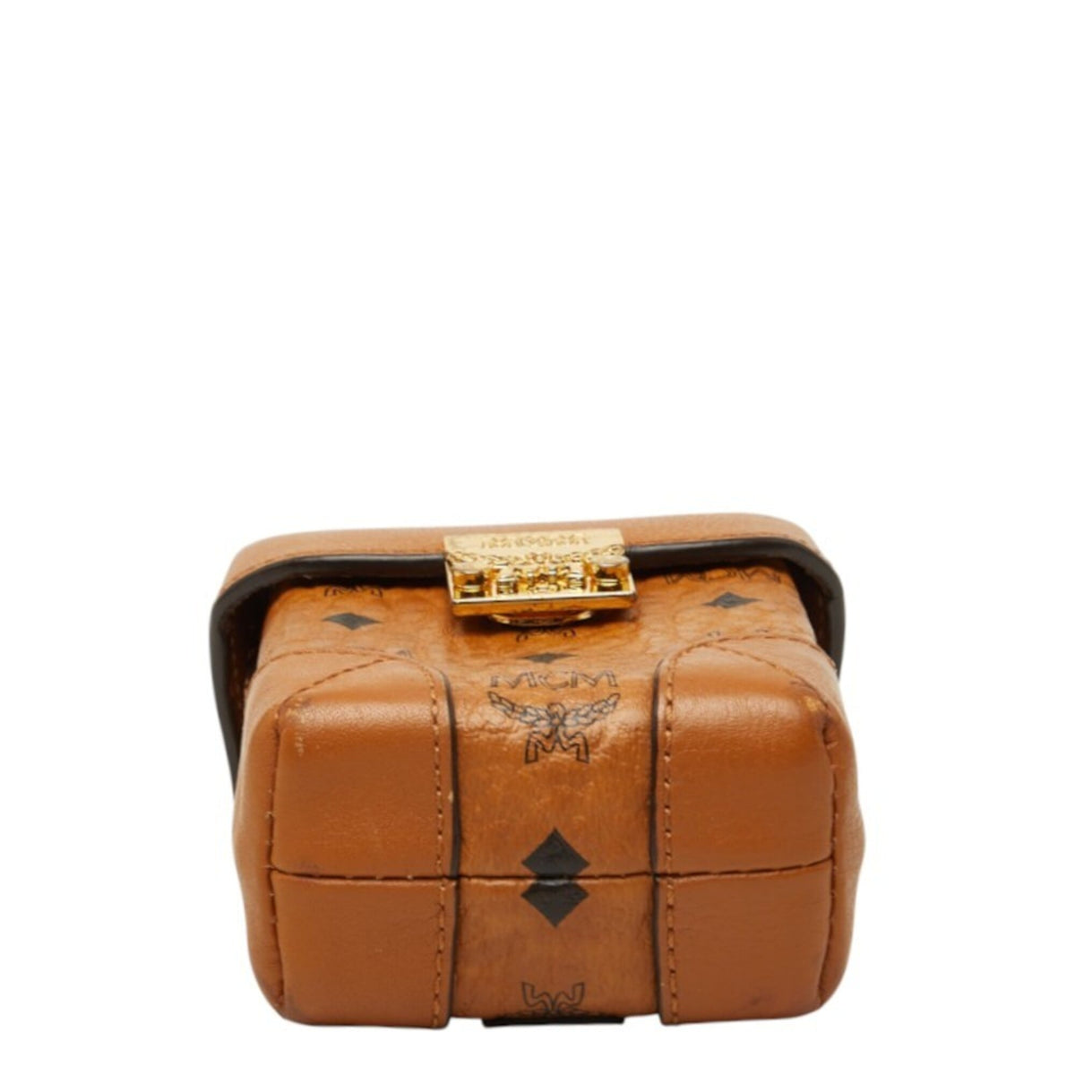 Mcm Visetos Brown Pvc Leather Shoulder Bag (Pre-Owned)