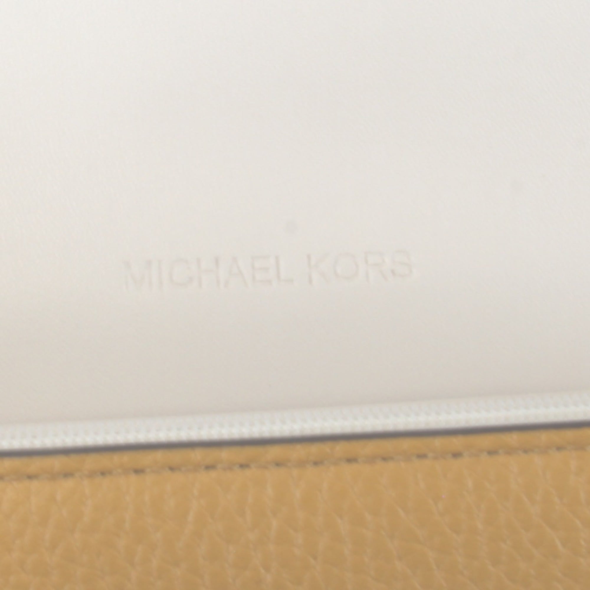 Michael Kors Jet Set Travel Yellow Leather Long Wallet (Bi-Fold) (Pre-Owned)