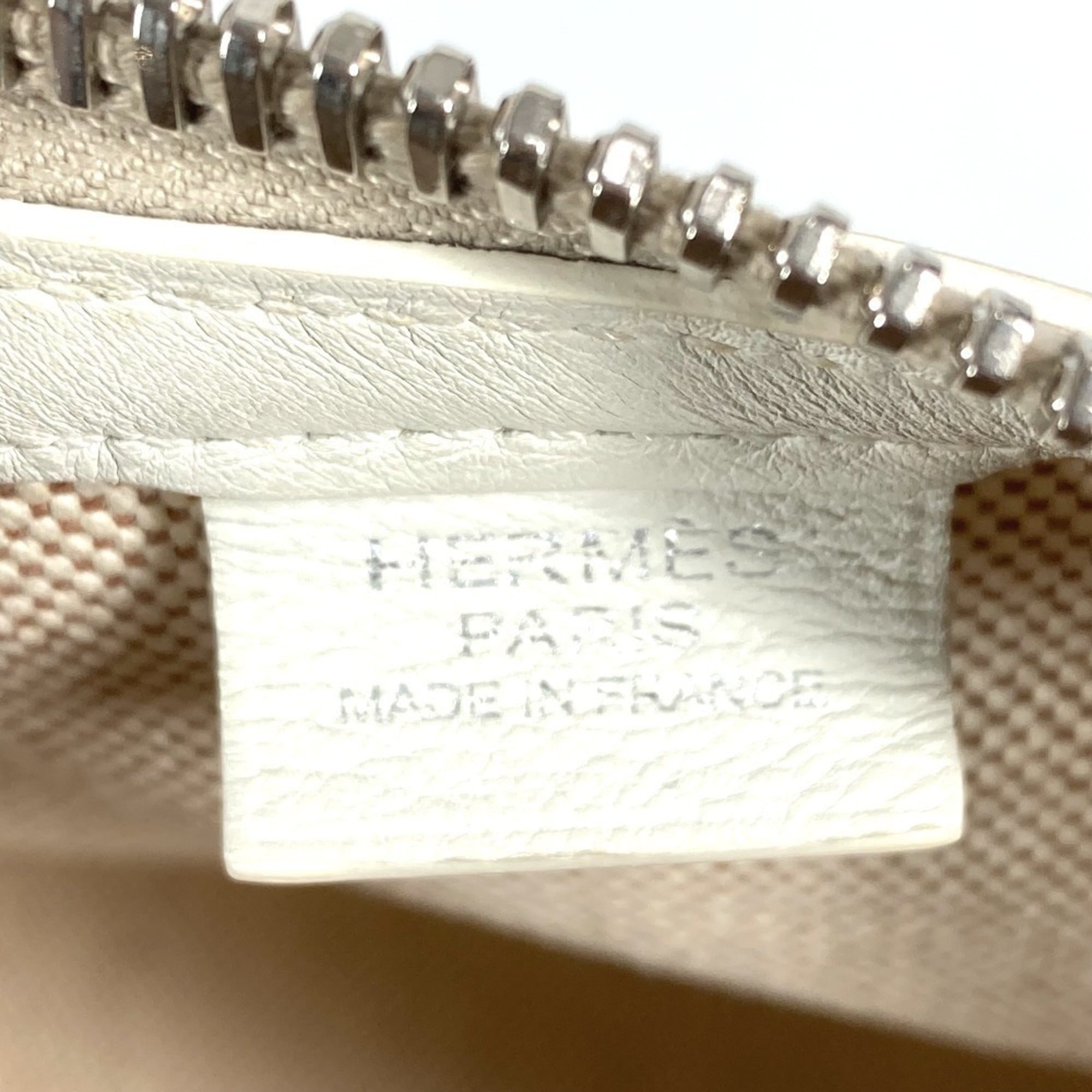 Hermes Beige White Toile H Boston Bag Handbag (Pre-Owned)
