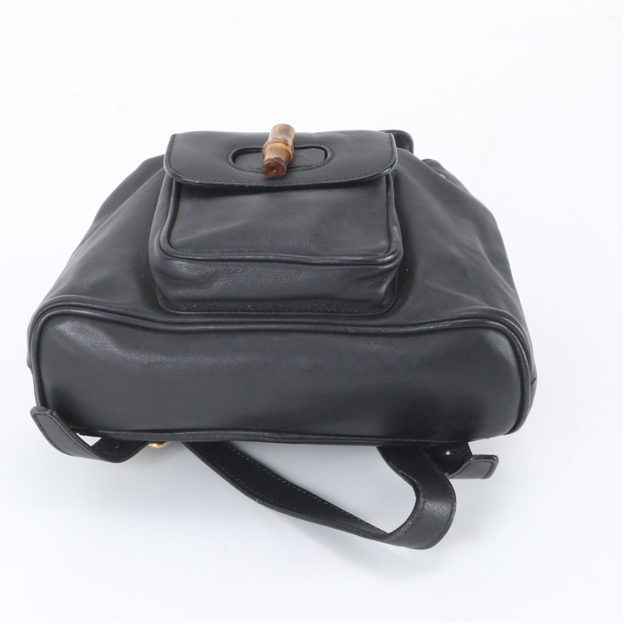 Gucci Black Leather Backpack Shoulder Bag (Pre-Owned)