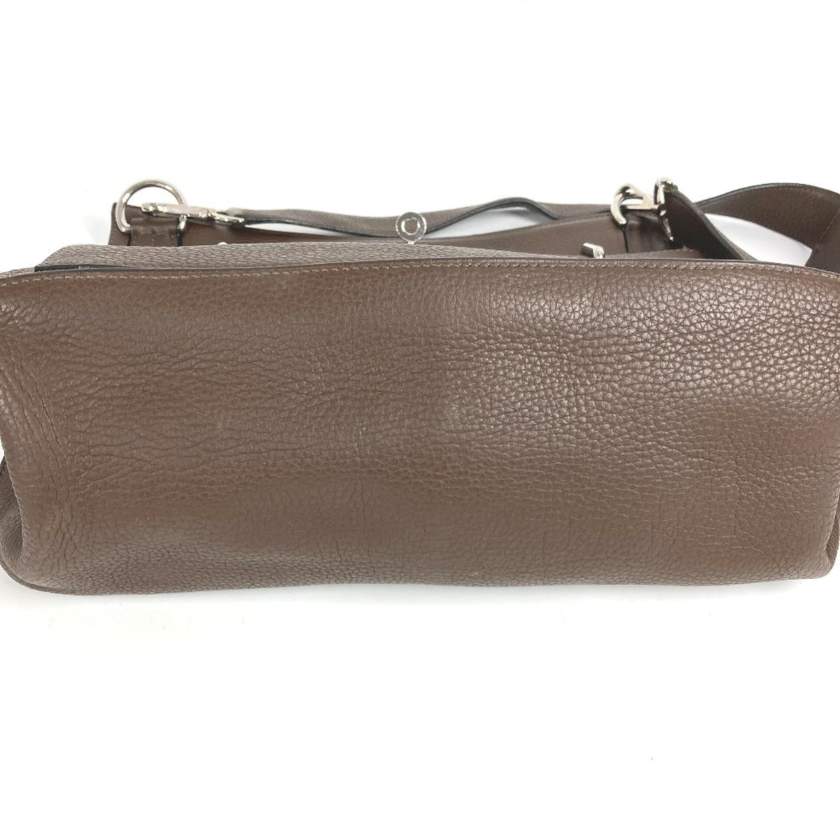 Hermes Jypsiere Dark Brown Taurillon Clemence Leather Shoulder Bag (Pre-Owned)