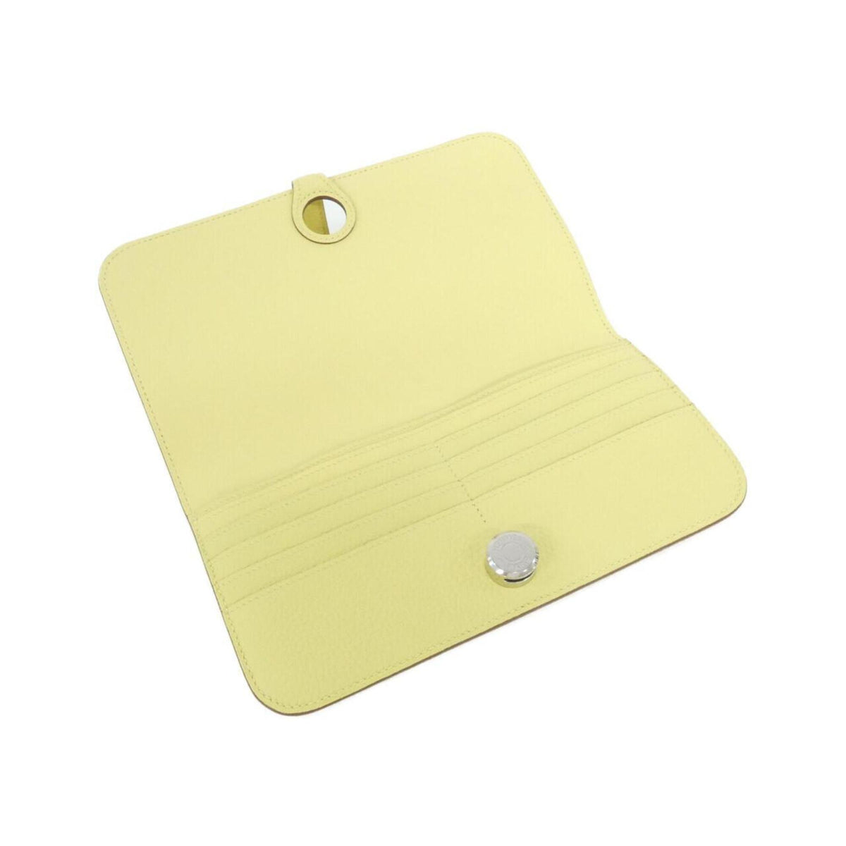 Hermes Jaune Yellow Togo Leather Long Wallet (Bi-Fold) (Pre-Owned)