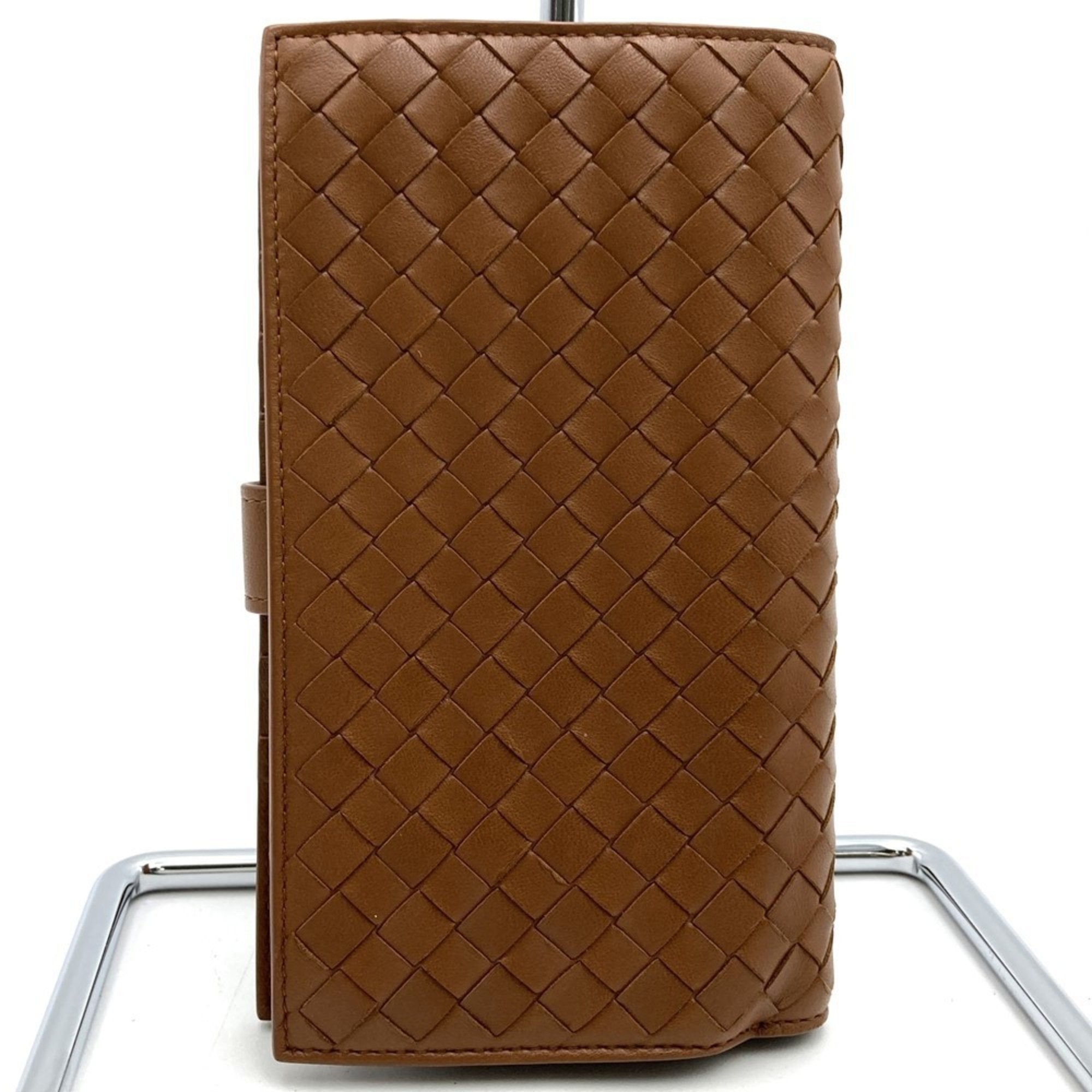 Bottega Veneta Brown Intrecciato Long Wallet (Bi-Fold) (Pre-Owned)