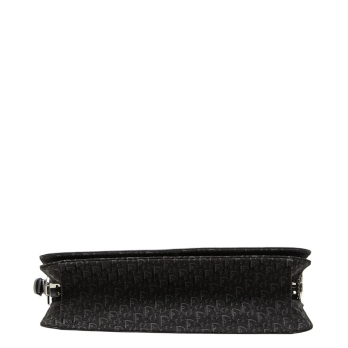Christian Dior Trotter Black Canvas Leather Shoulder Bag (Pre-Owned)