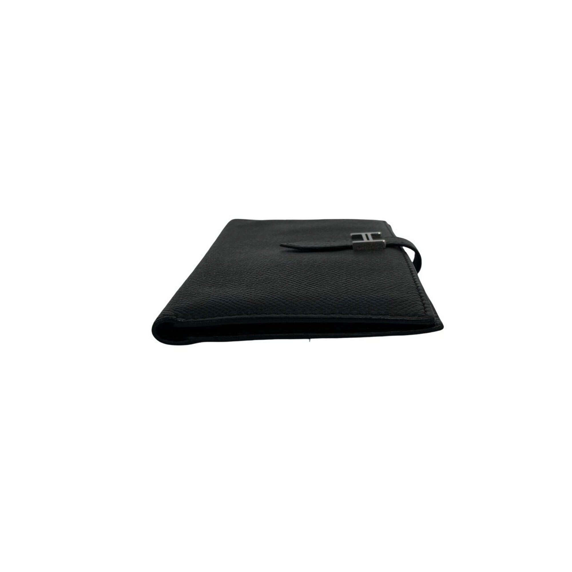 Hermes Black Epsom Leather Long Wallet (Bi-Fold) (Pre-Owned)