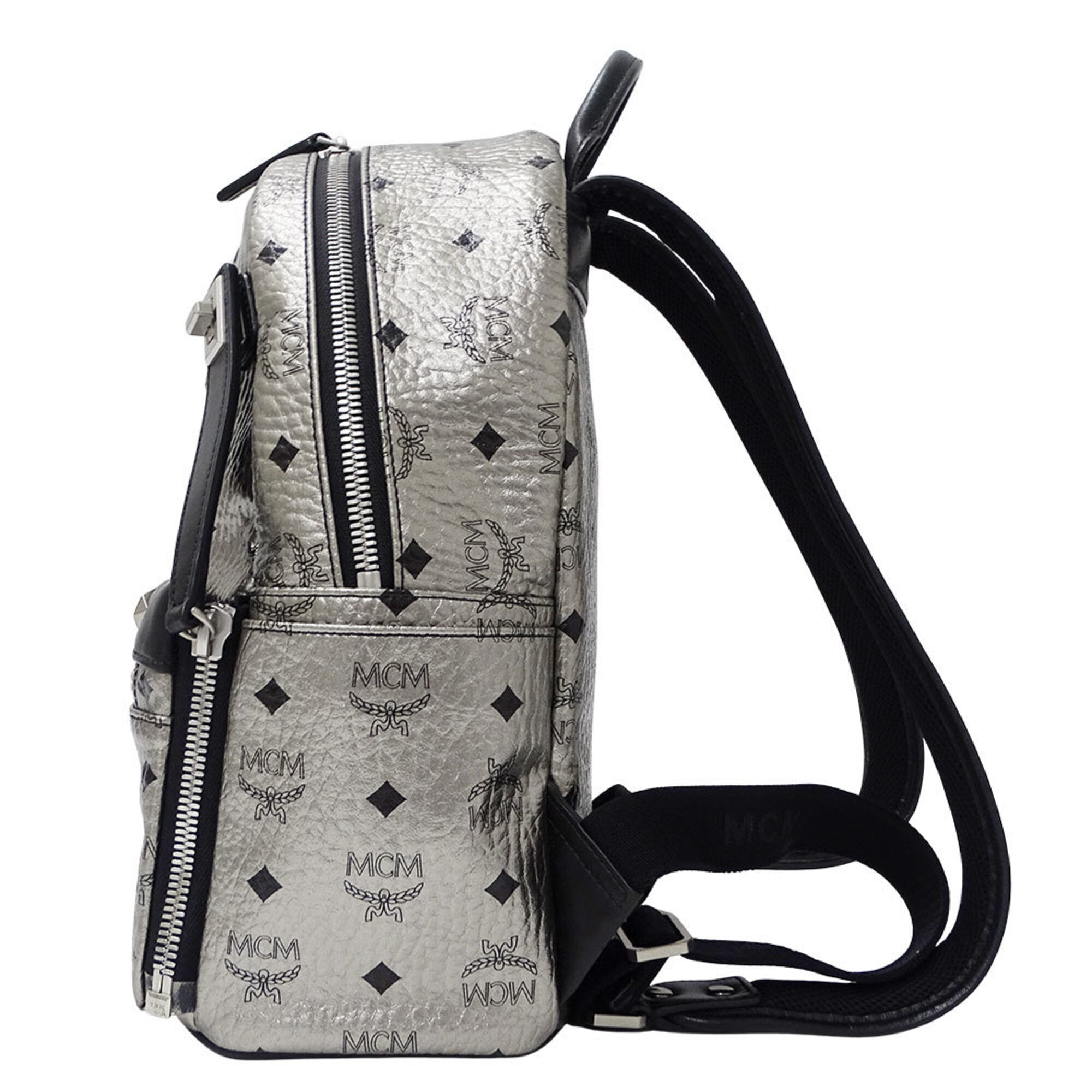 Mcm Black Canvas Handbag Pouch (Pre-Owned)