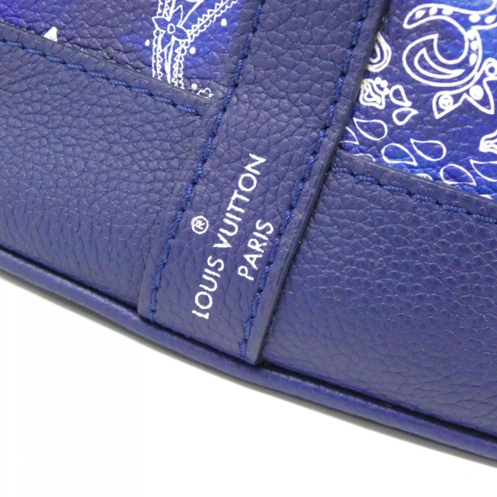 Louis Vuitton Blue Leather Shoulder Bag (Pre-Owned)