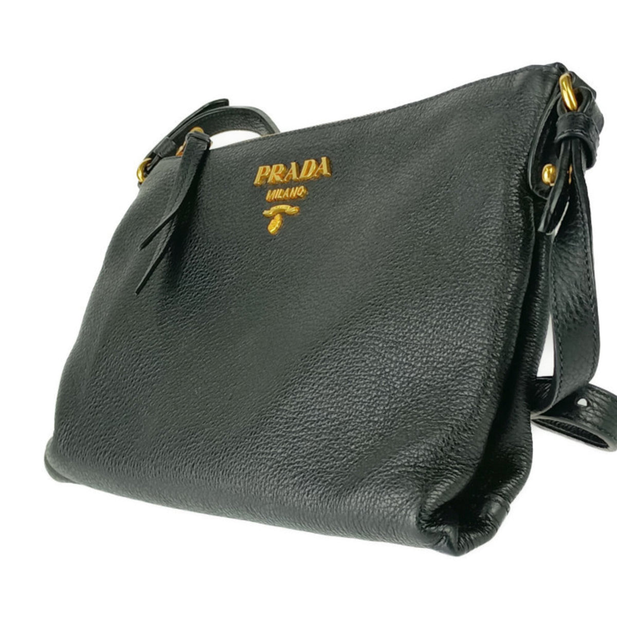 Prada Black Vitello Daino Shoulder Bag (Pre-Owned)