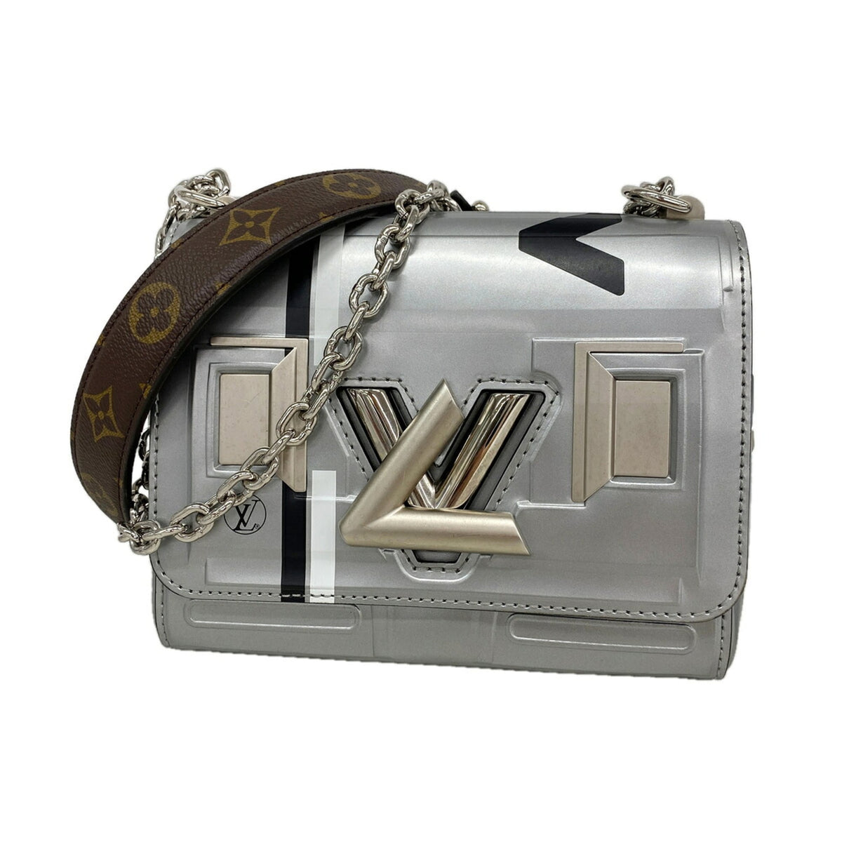 Louis Vuitton Silver Shoulder Bag (Pre-Owned)